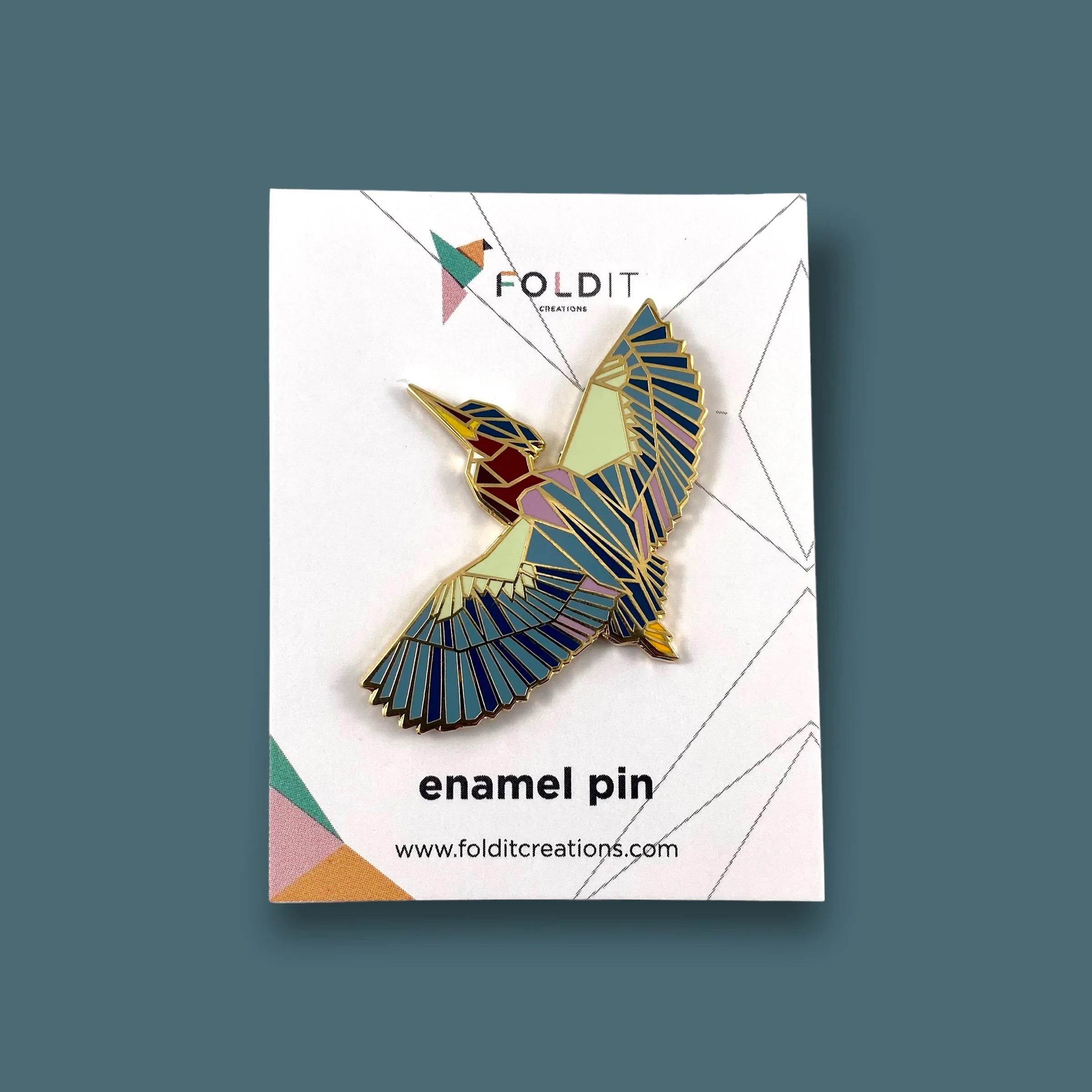 green heron enamel pin bird gift