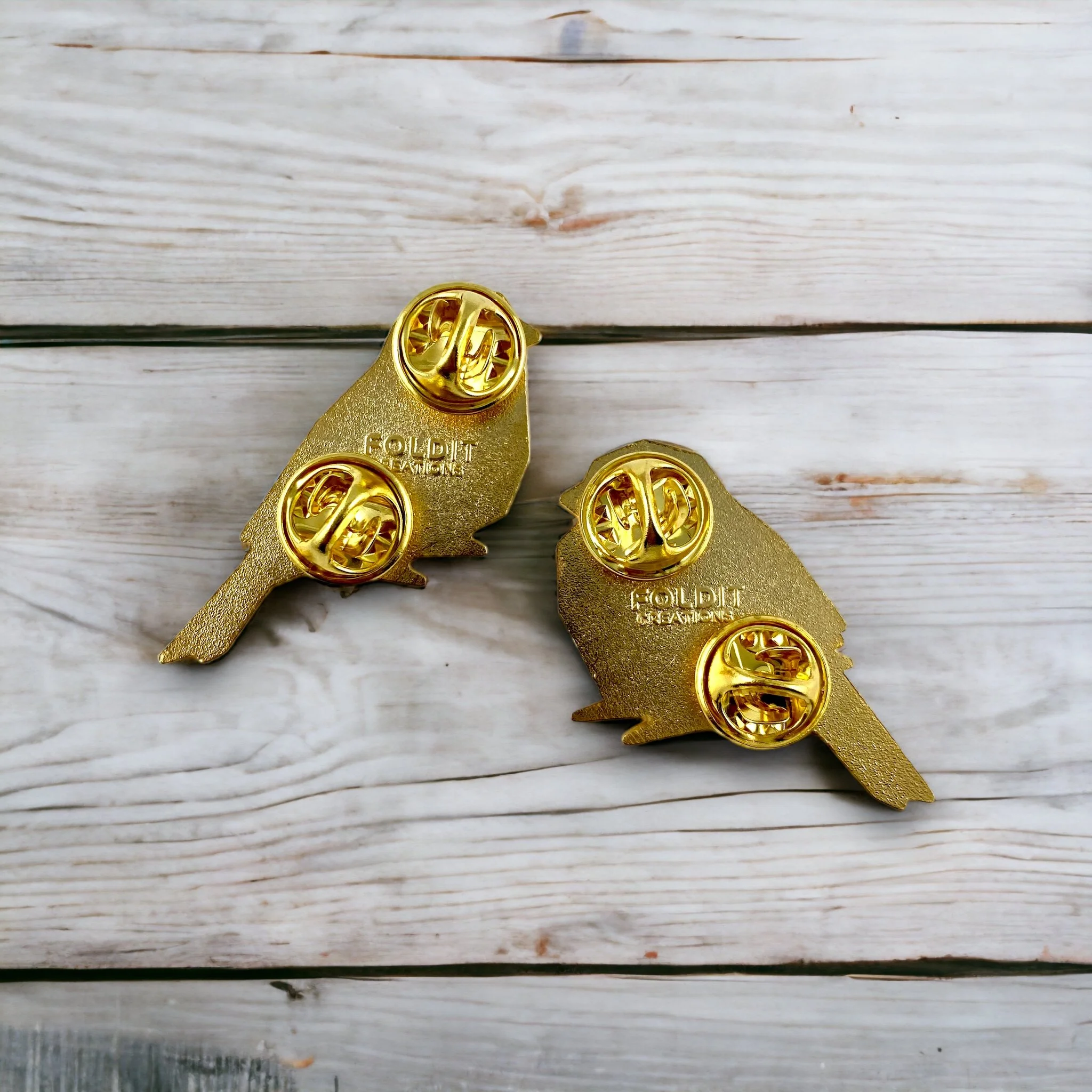 Male Sparrow Enamel Pin