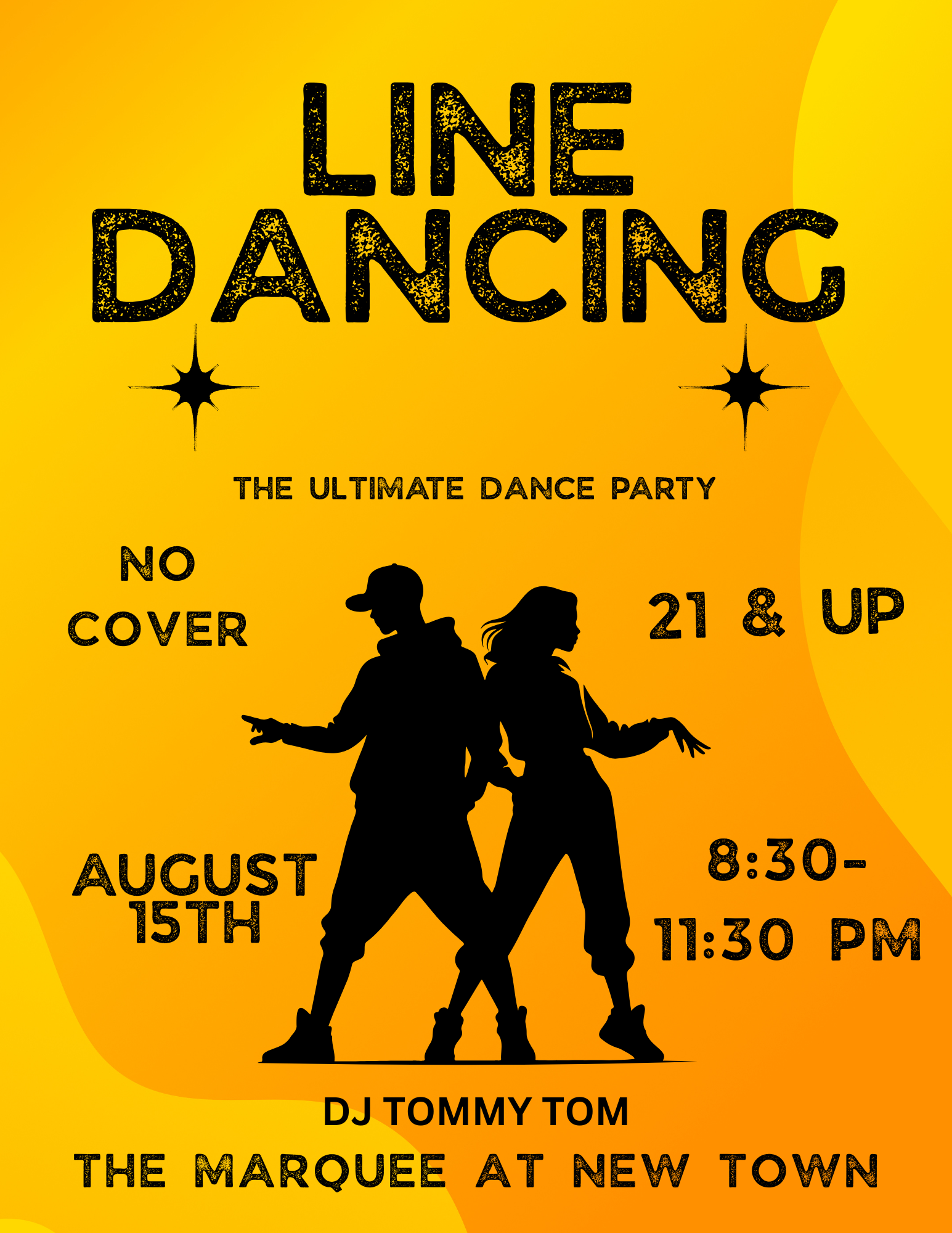 Line dancing club night
