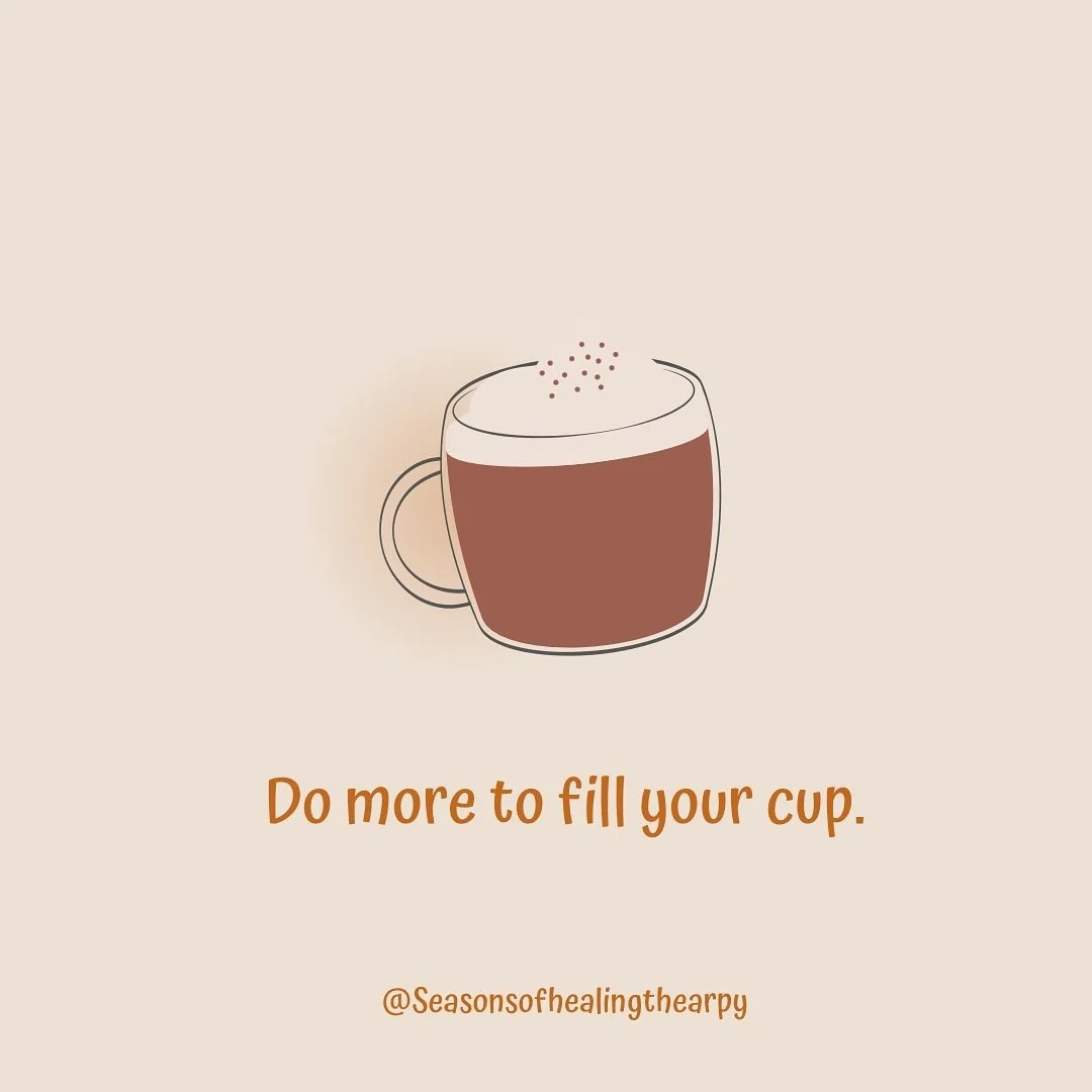 Don&rsquo;t just keep your coffee cup full this season! Make sure to keep your mental health &ldquo;cup&rdquo; full. You spend energy every day pouring into work, family, friends, chores. You need to spend time refilling your cup. Sleep is a vital wa