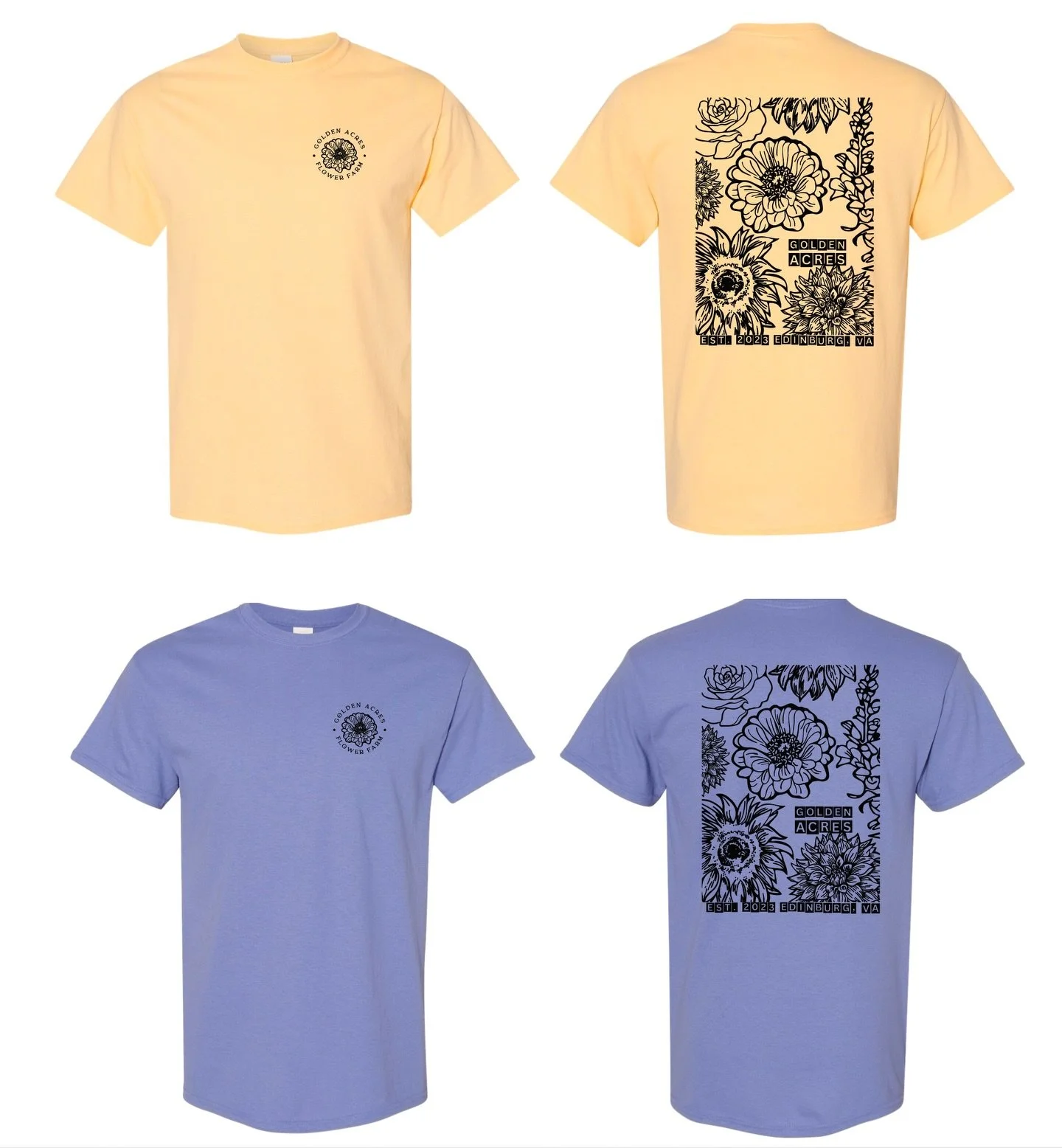Fresh merch for a fresh season 🌼

2026 preorders are LIVE for Golden Acres tees + totes &mdash; designed by local artist @kateblakeduffy.

👜 Tote bags &mdash; $20
👕 T-shirts &mdash; $24&ndash;$28
✨ New colors this year
✨ Kids sizes coming soon!

T