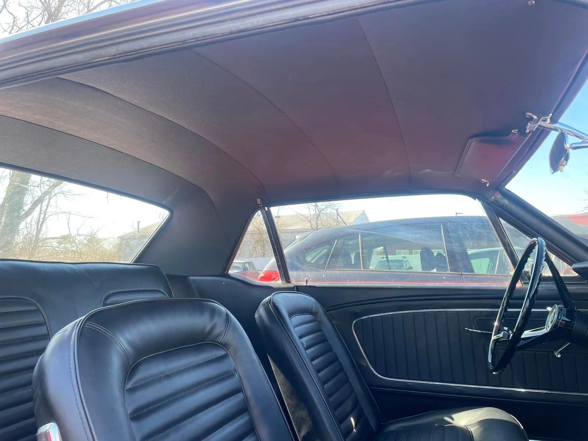 black door panel