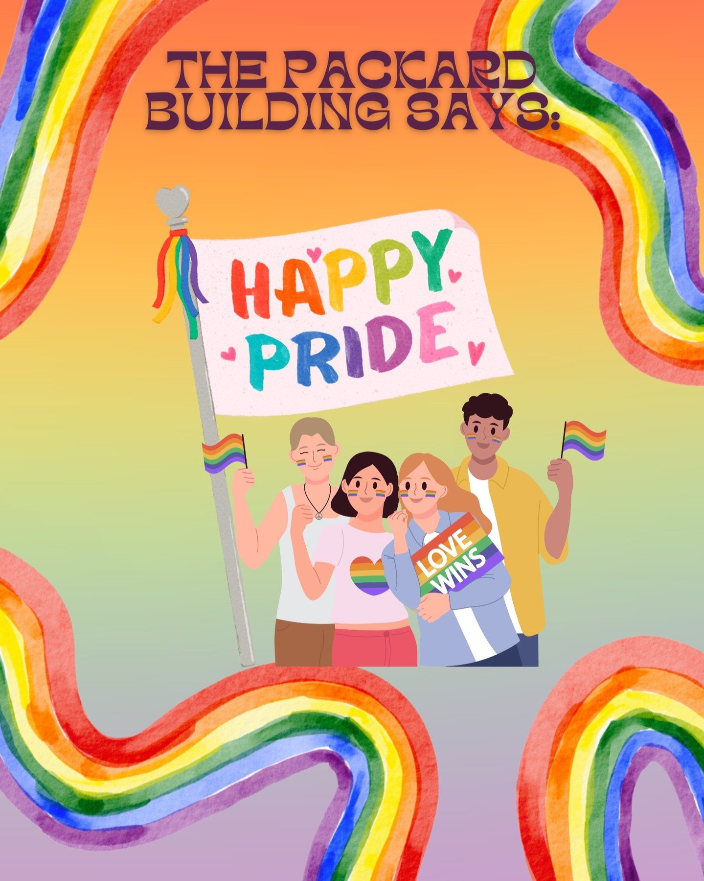 Happy Pride Month from all of us at The Packard Building! 🌈 Where we celebrate love, diversity, and inclusion!
