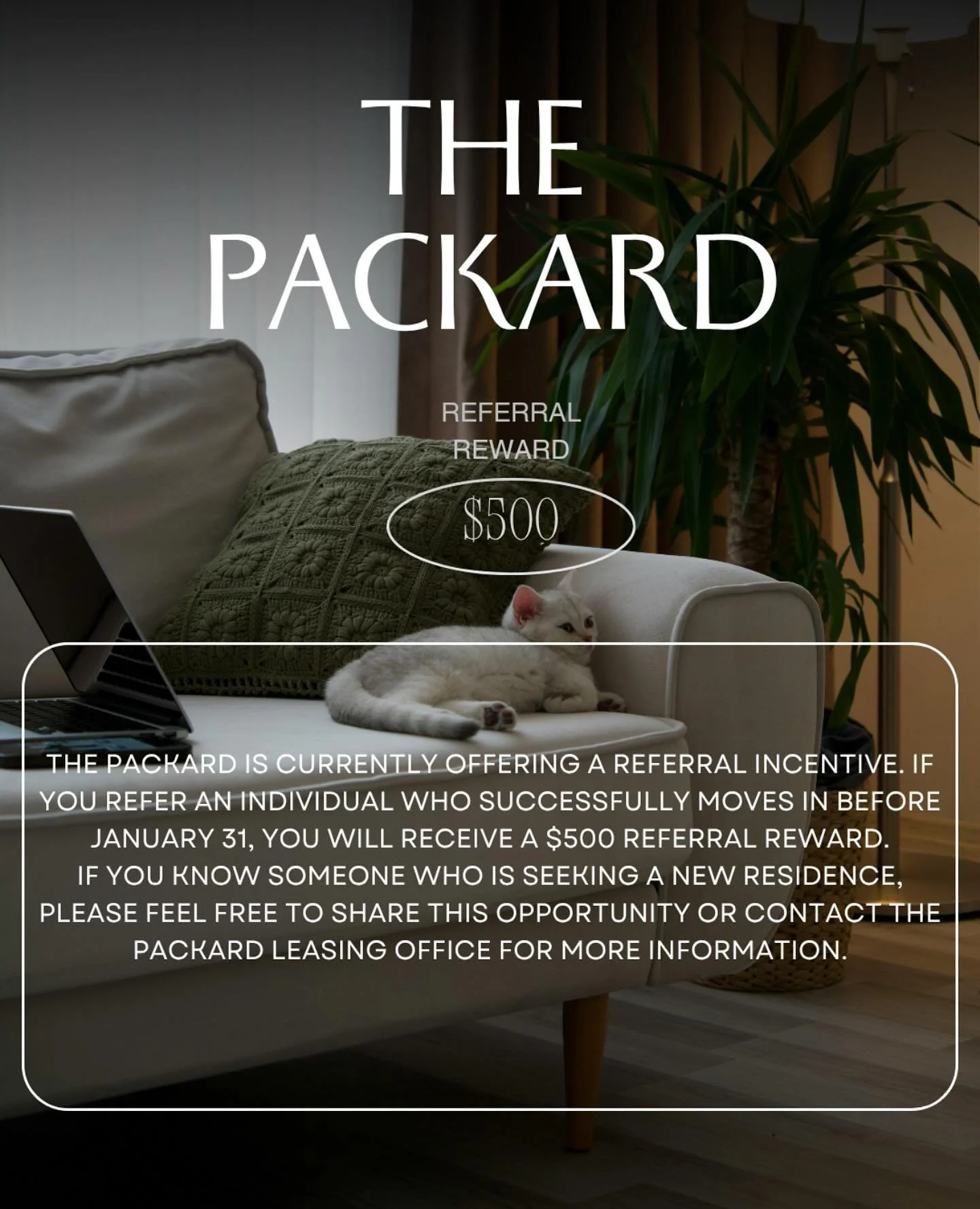 Love where you live? Share the love! 💕 

Refer a friend to join our community and get rewarded! 🏠✨ 

#ResidentReferral #CommunityLiving