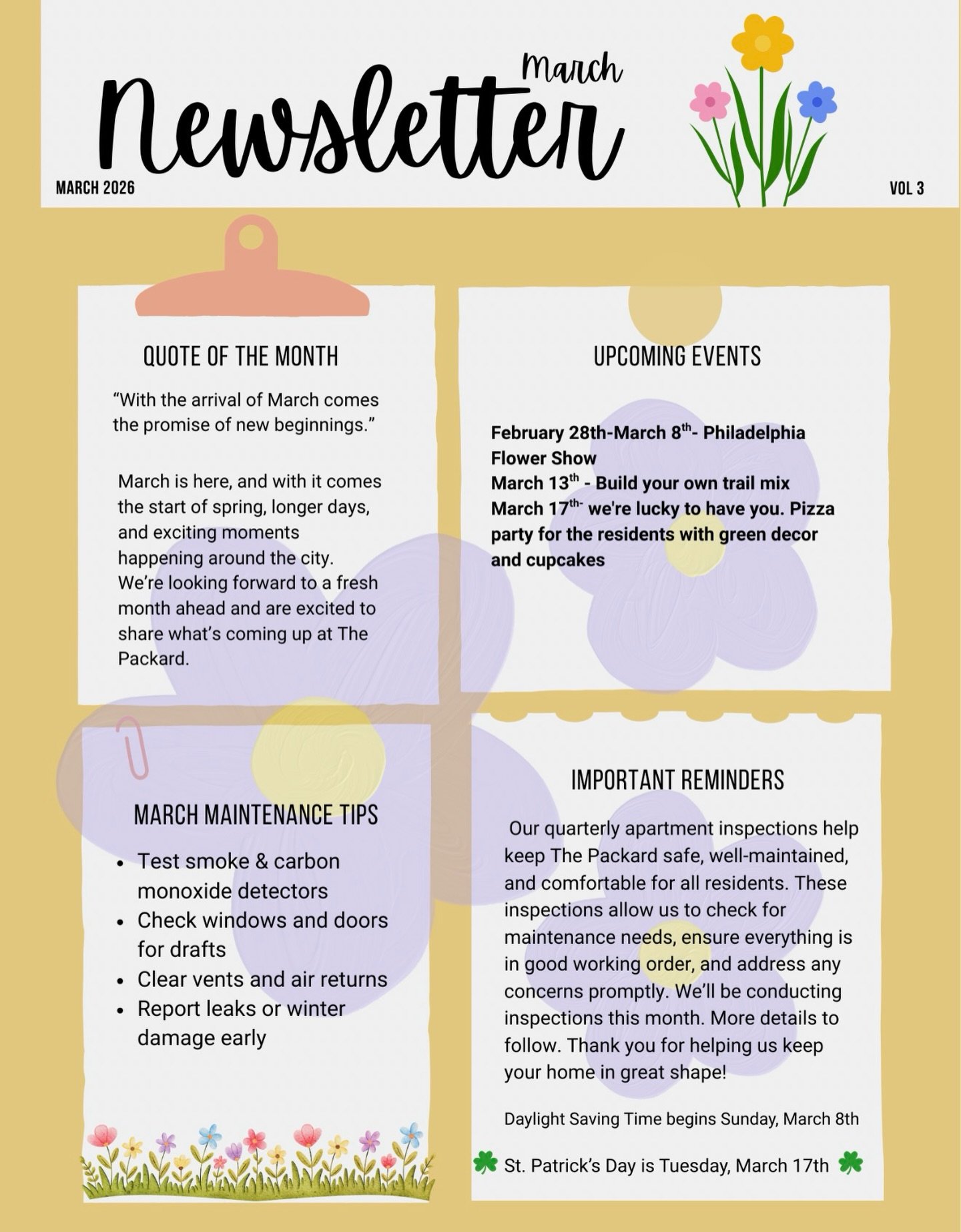 Spring has officially entered the chat! Our March newsletter is now live 🌷