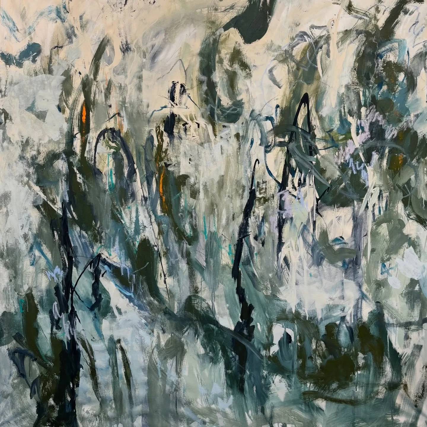 Another one I painted in @janeburtonart workshop @paintspacenola 
It wasn&rsquo;t until I finished it that I realized I must have been subconsciously aware of the Crepe Myrtle above me. I was just having fun. 👩&zwj;🎨

Subconscious Crepe Myrtle
Abou