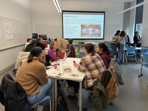 People working together at a table