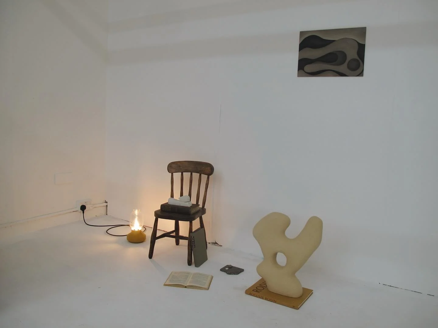 Mid-point Uni show 25/26.
Oil, canvas, ceramics.