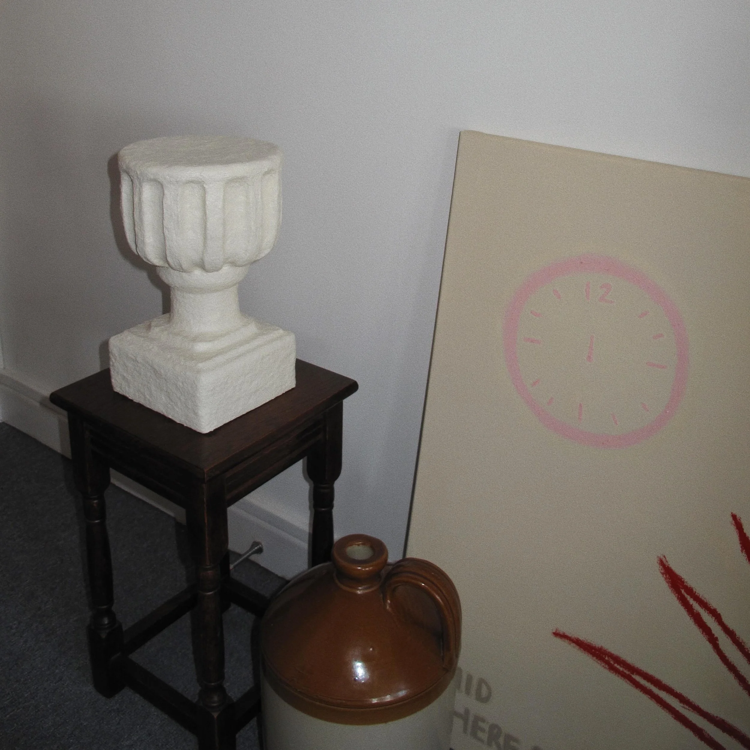 Paper mache pillar, 2026.