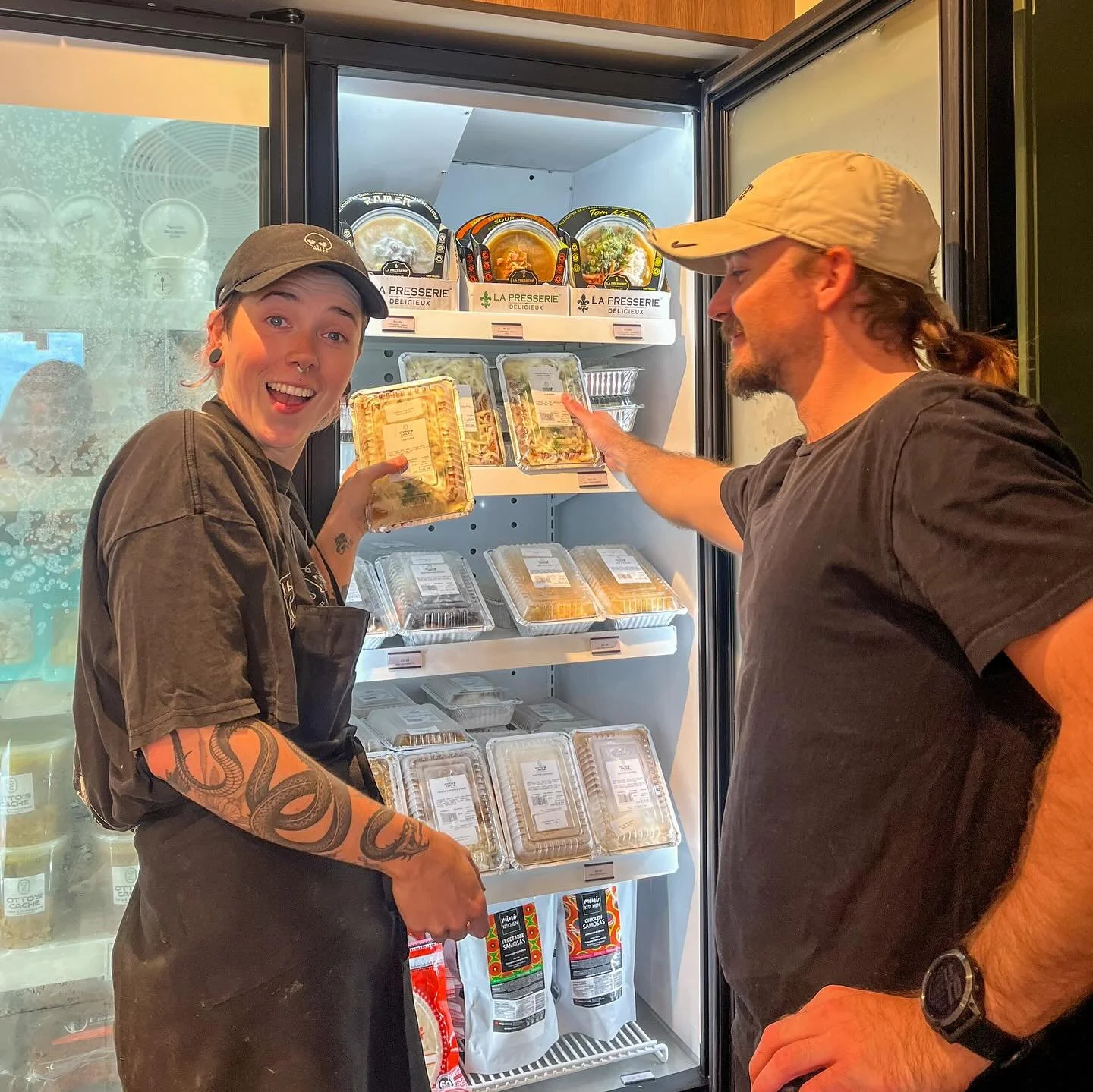 Willow, Juan and Dean are working really hard at making sure the frozen meals are always replenished! You can thank them for all our tasty meals!
#ottoscache