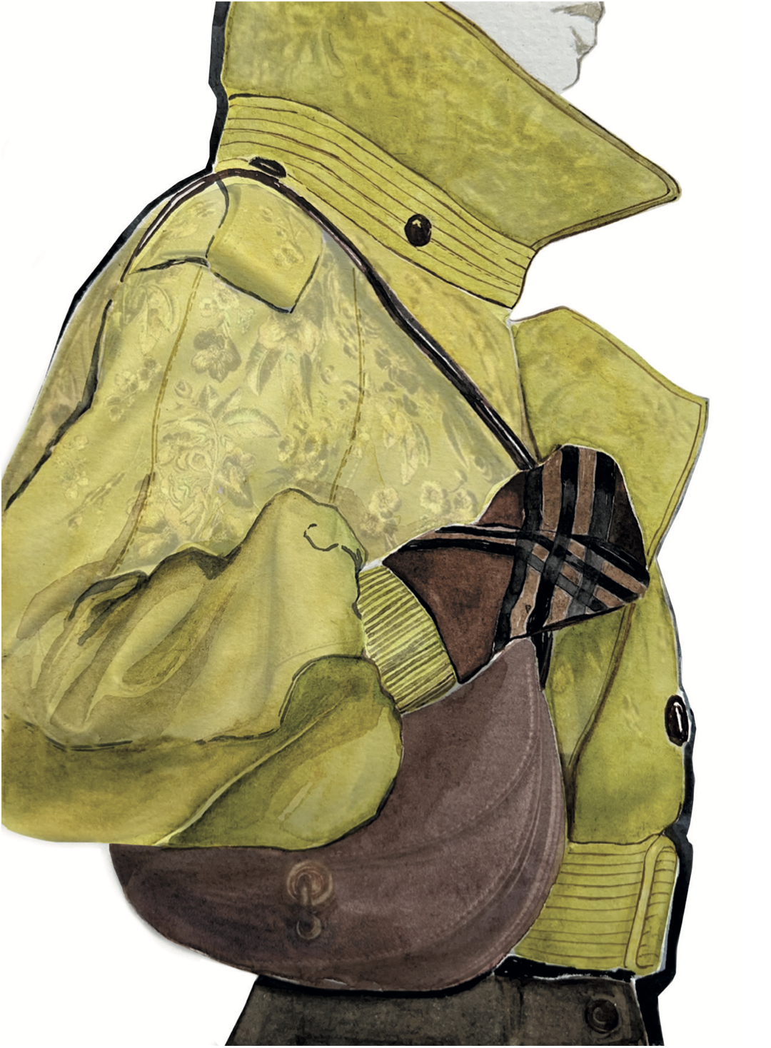 Details from BURBERRY show
Watercolour on paper