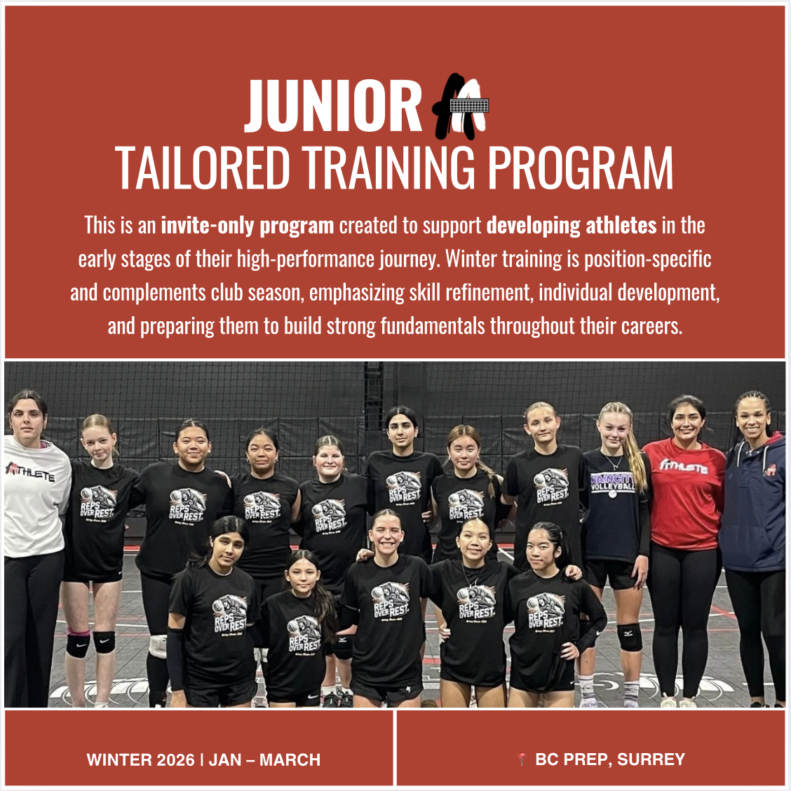 Junior - Tailored Training Winter Program
