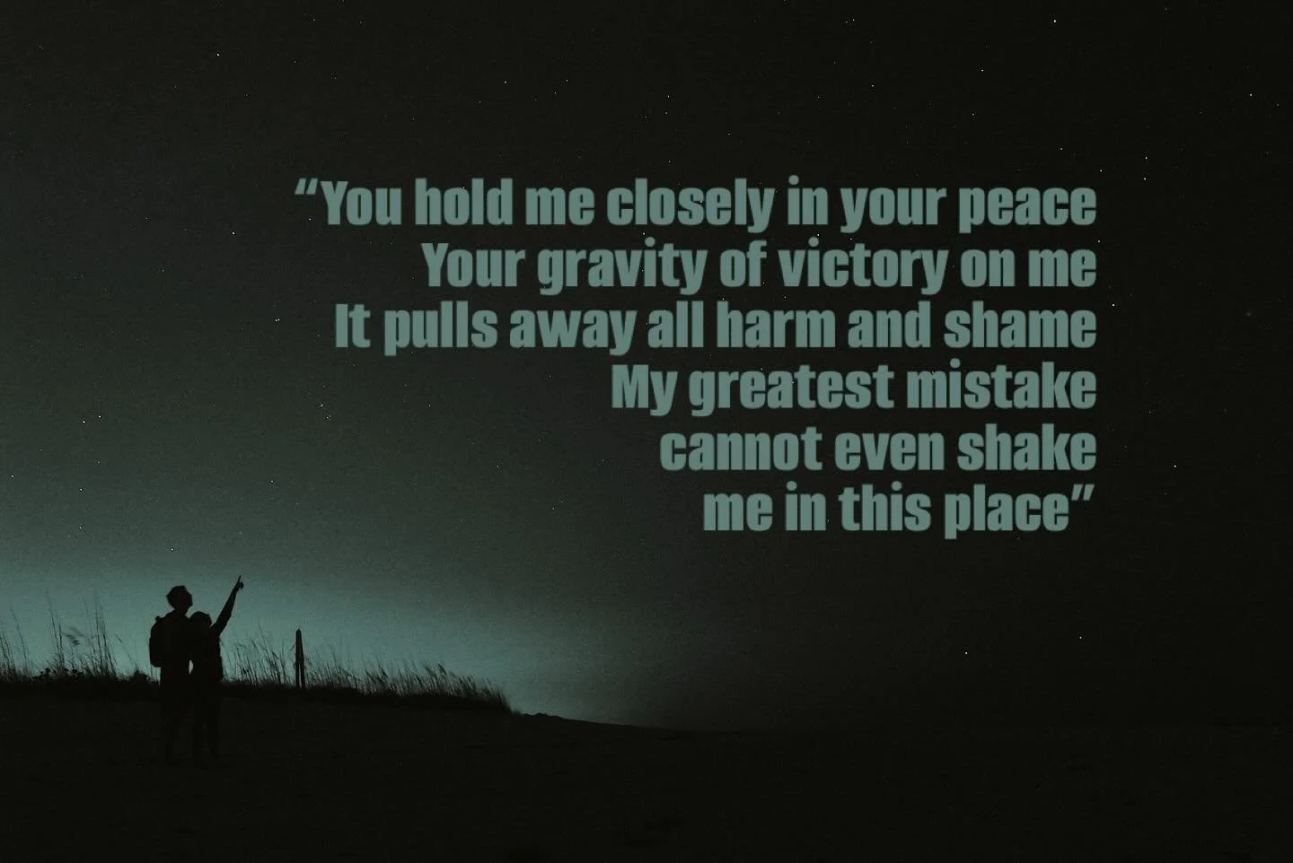Line from the chorus of &ldquo;Gravity,&rdquo; on the upcoming album, This Is Where I See You. Hope is more than wishful thinking. It&rsquo;s a force. #newalbum