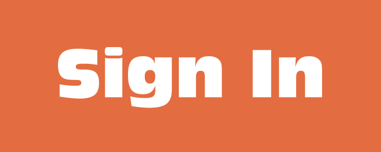 Sign in text on a reddish-orange background.
