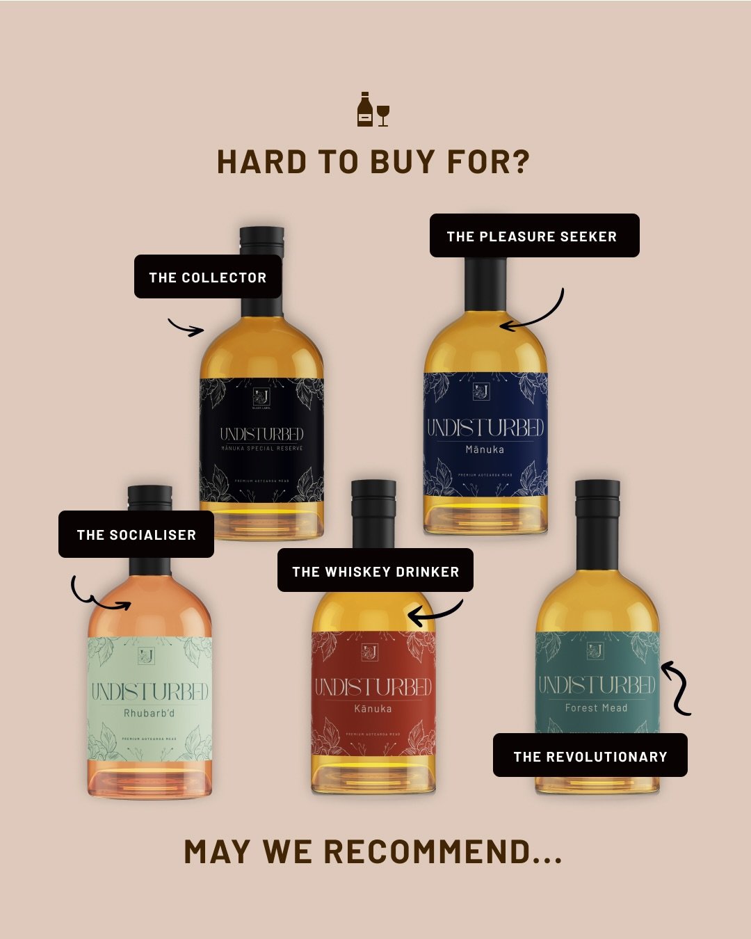 For those who are hard to please, please consider Undisturbed.
.
Sustainably sourced, small-batch hand crafted, and absolutely delish.
.
Get yours at undisturbed.nz
.
#mead #sustainablealcohol #gitideas