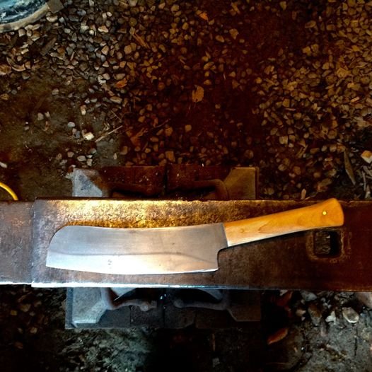 Kitchen Knife with Maple Handle