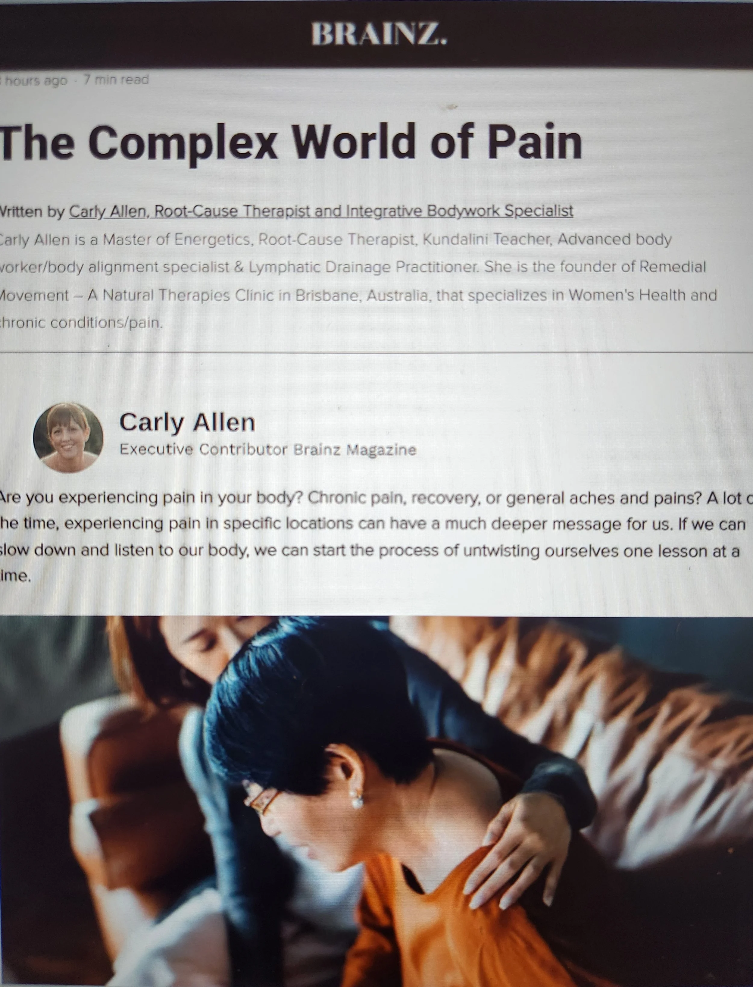 The Complex World Of Pain.