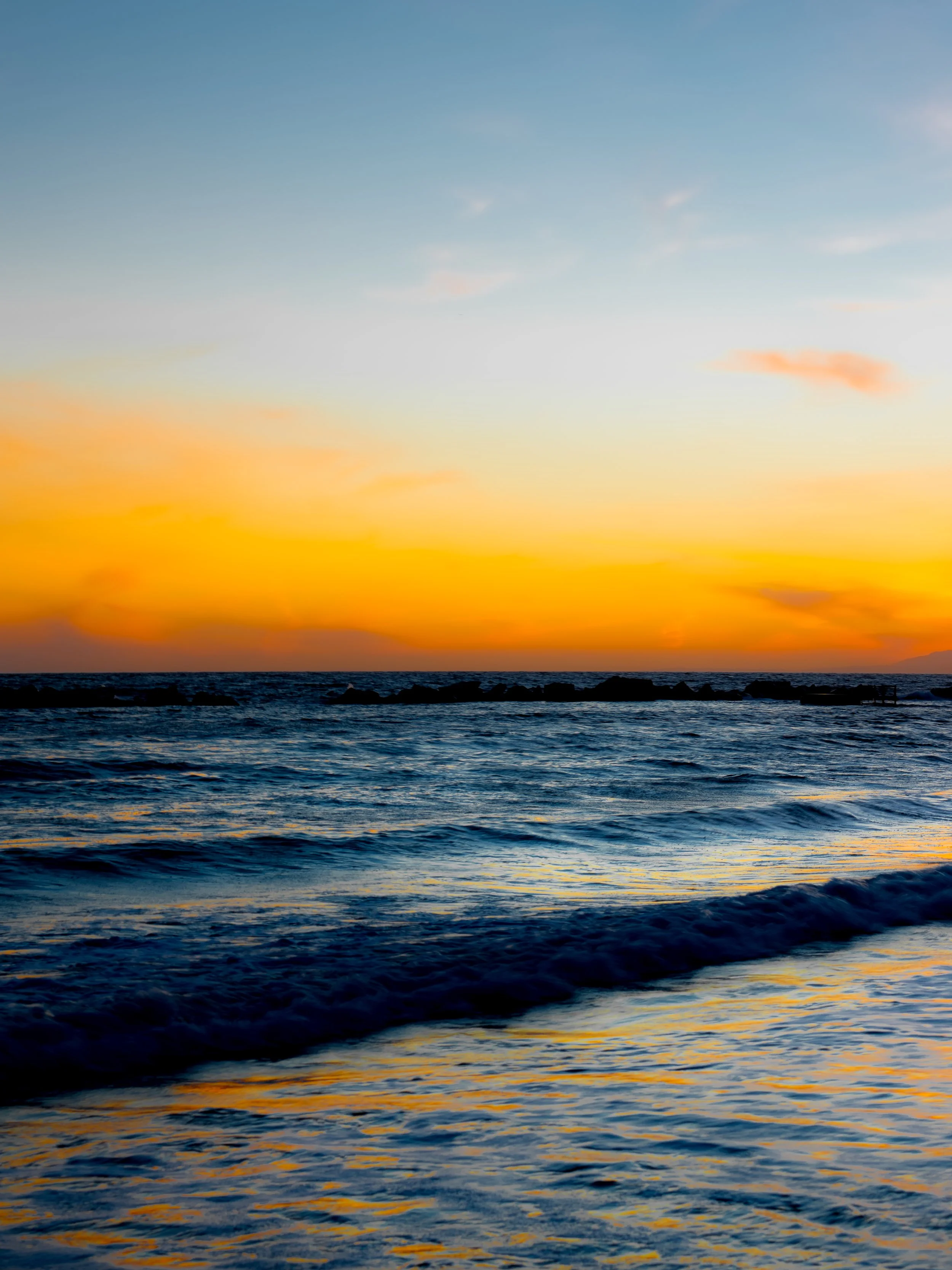 Orange Sunset on the Blue Waves.jpg
