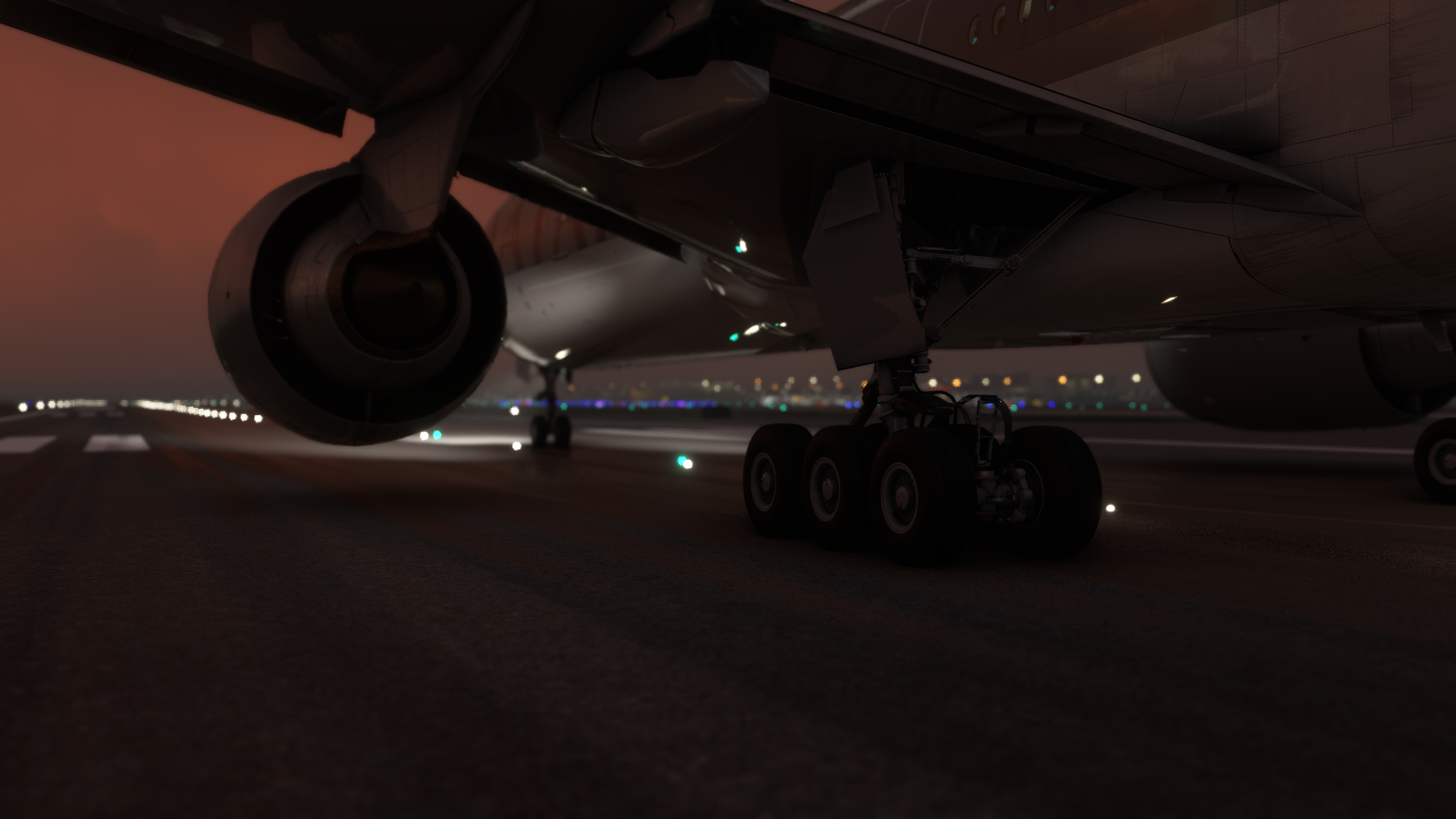  Airport lighting on 