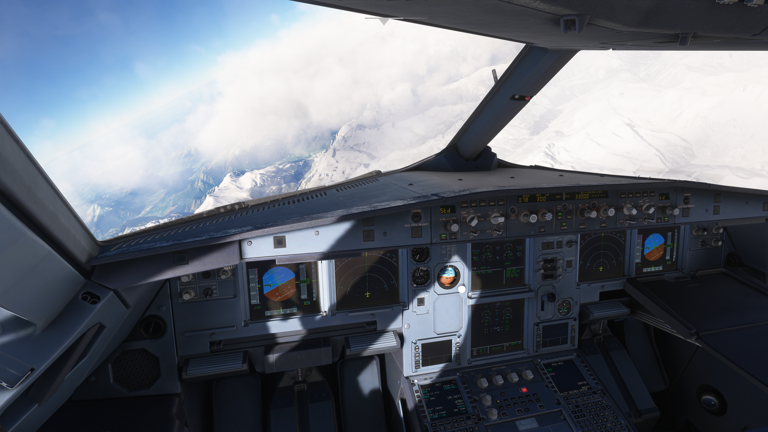  Cockpit shadows add significant visual interest 