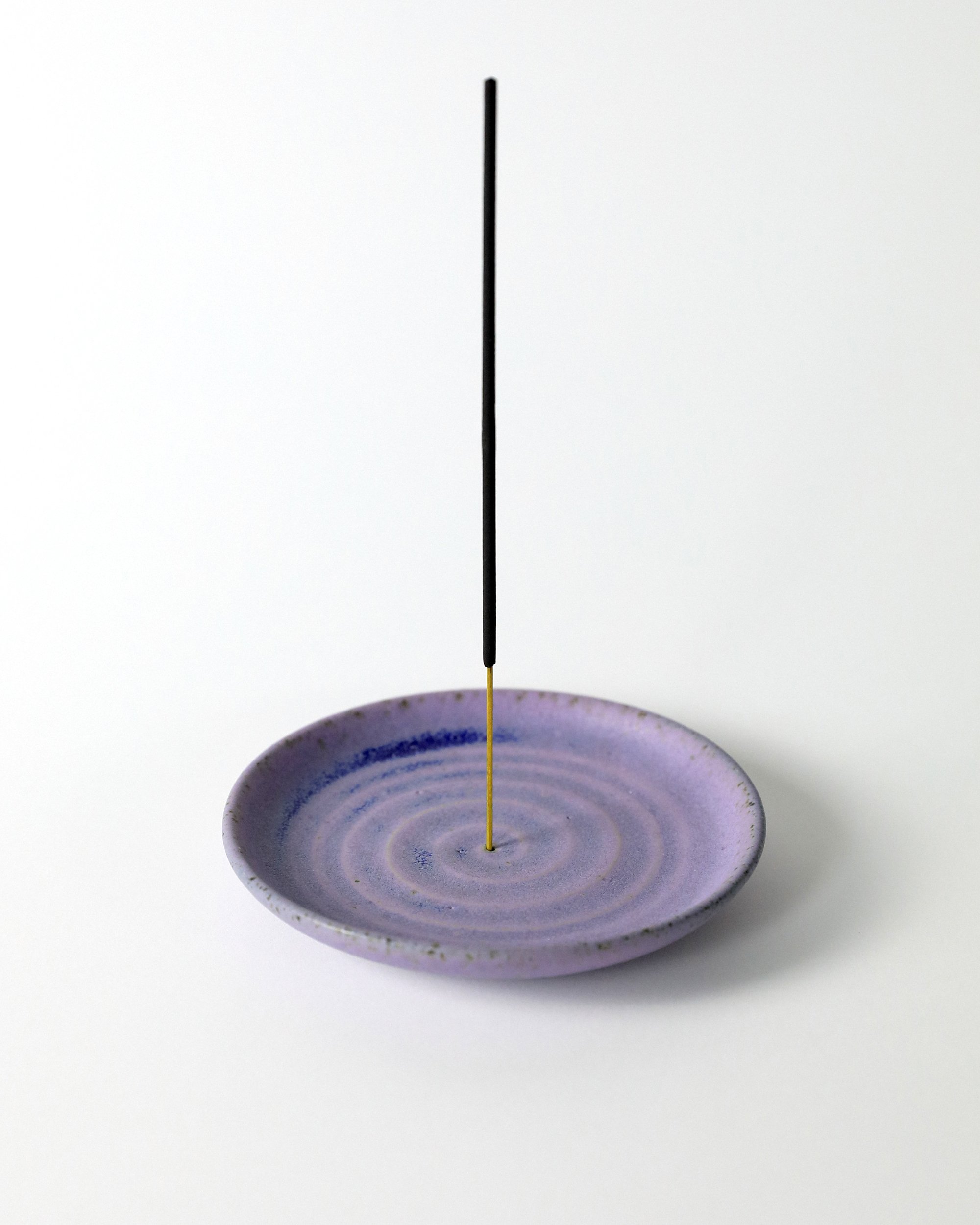 Incense holder plate, lavender