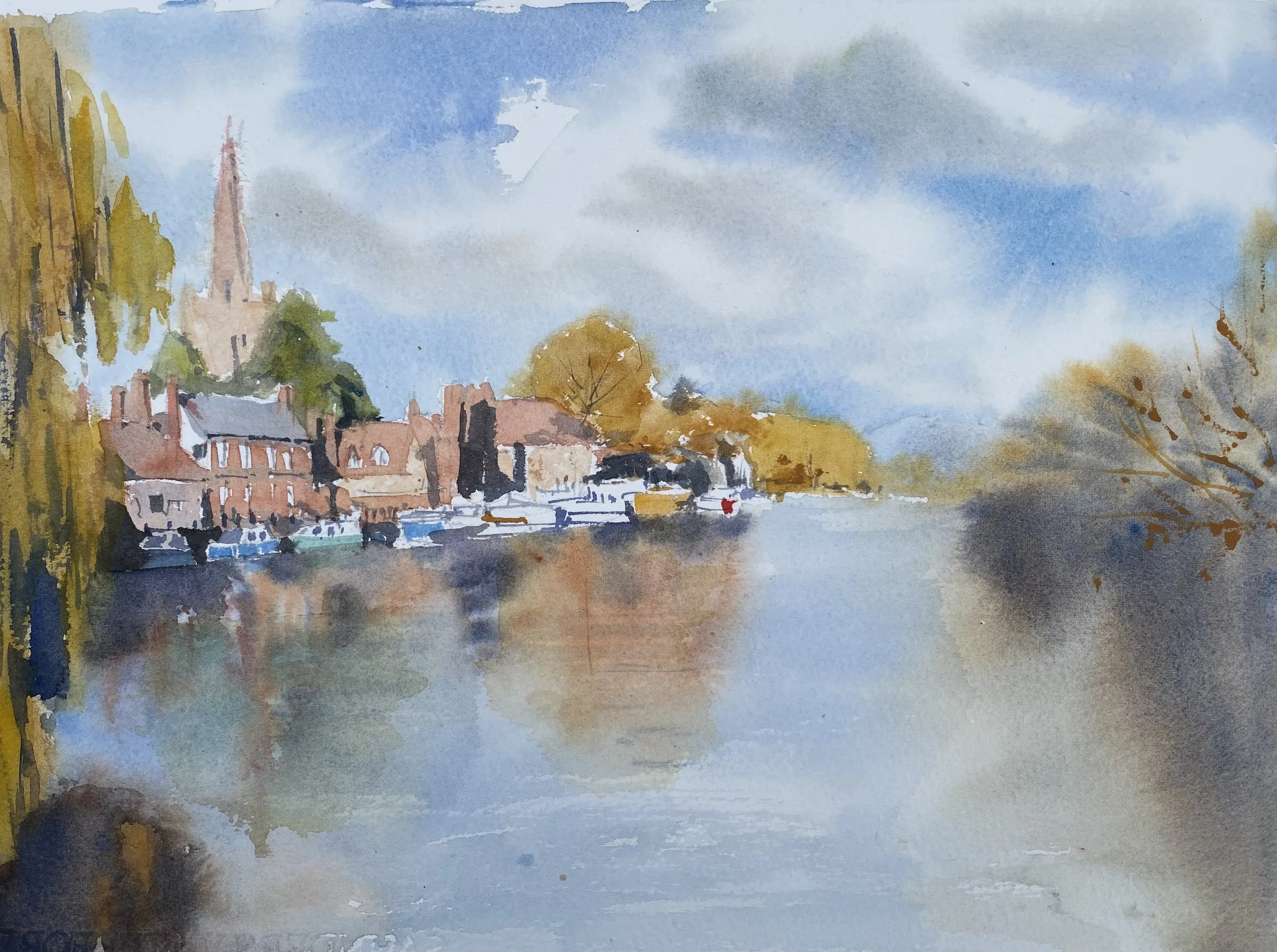 PROMISING WORK
Sally Heritage
Abington
Comments: This shows signs of confidence while not being overworked. It is another painting that pulls you in with its use of perspective.
