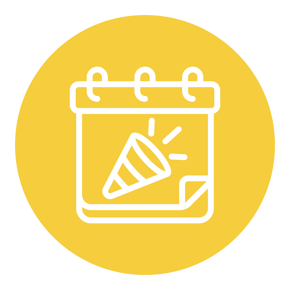 Calendar with Party Blower - Event Planner Icon