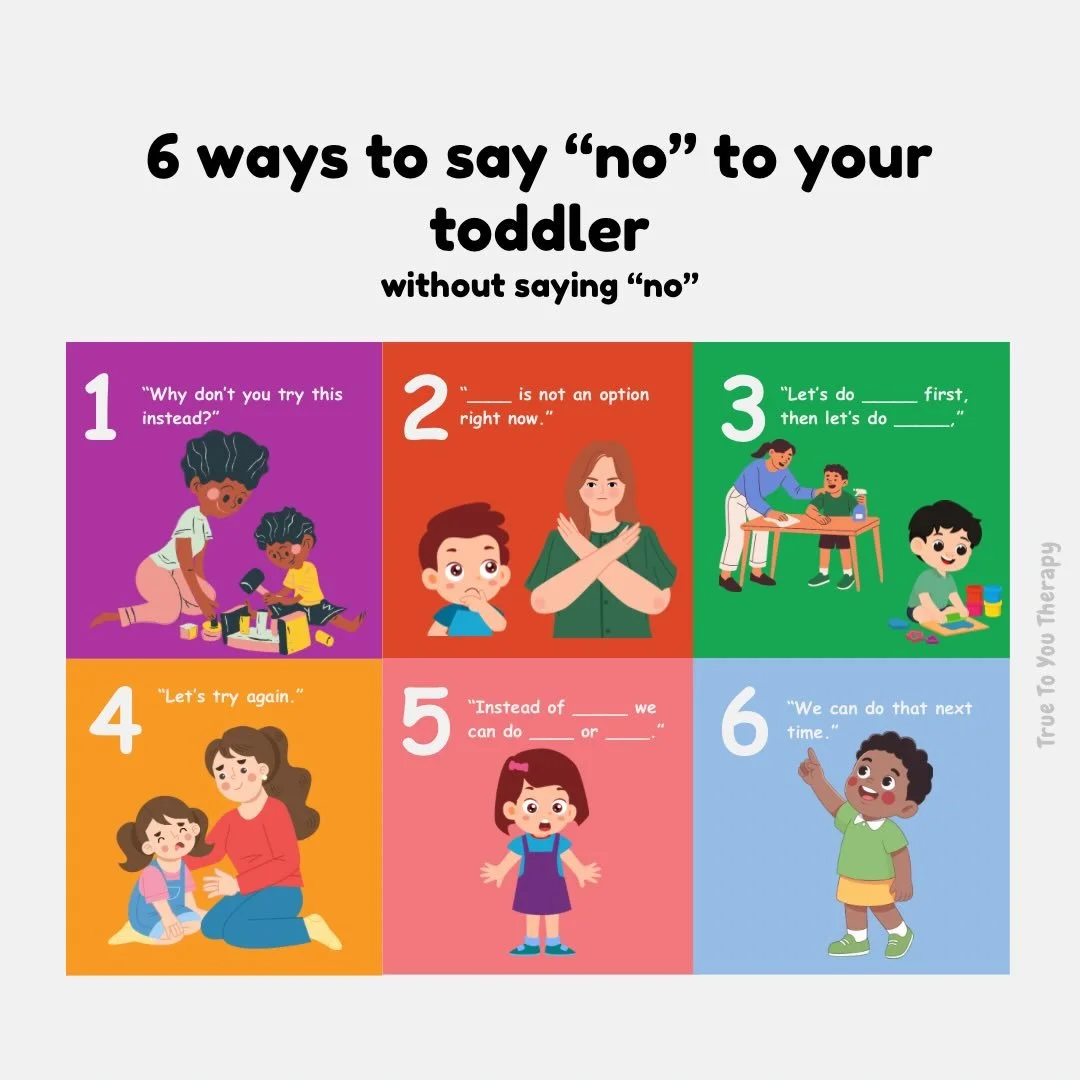 6 ways to say &ldquo;no&rdquo; to your toddler&hellip; without actually saying the word &ldquo;no&rdquo; 🤍

And just to be clear&mdash;saying NO is completely okay.&nbsp;Boundaries are healthy and necessary. But sometimes, toddlers only hear&nbsp;th