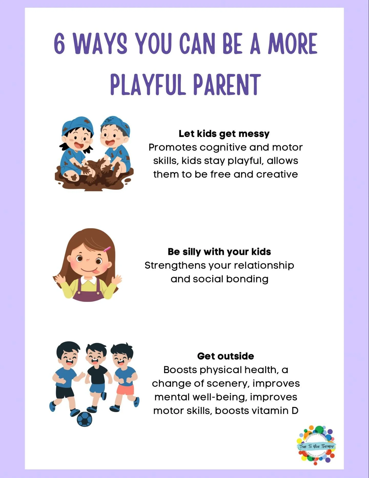 Playful parenting doesn&rsquo;t have to be complicated!

Being playful is one of the easiest ways to engage your child, because play is how children learn best. It builds connection, supports development, and turns everyday moments into opportunities