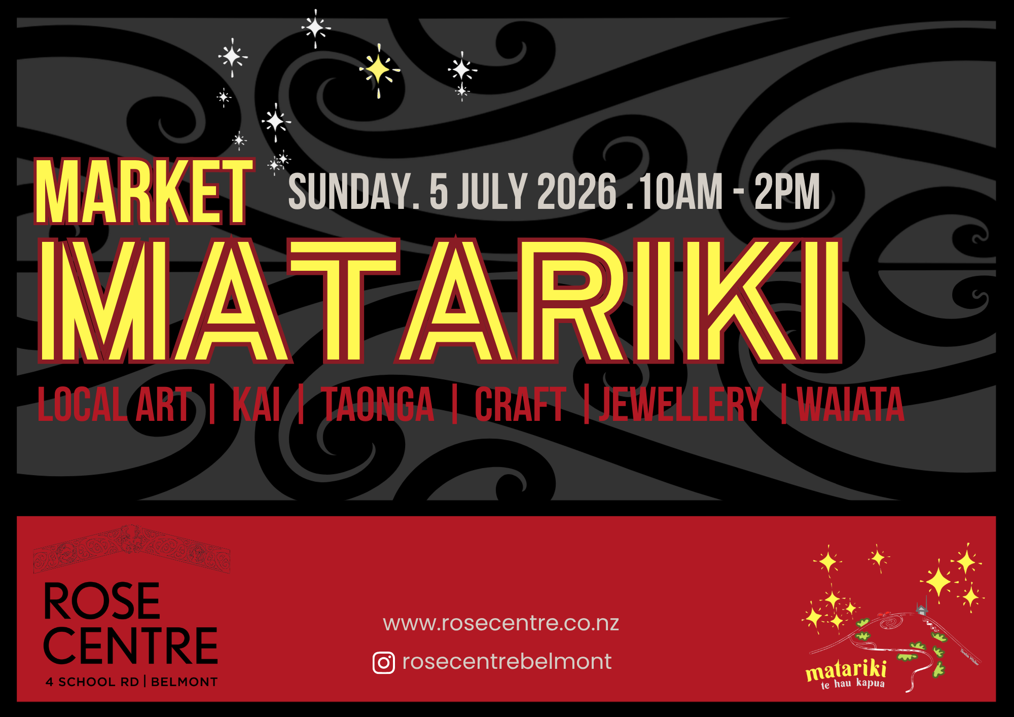 Rose centre Matariki market