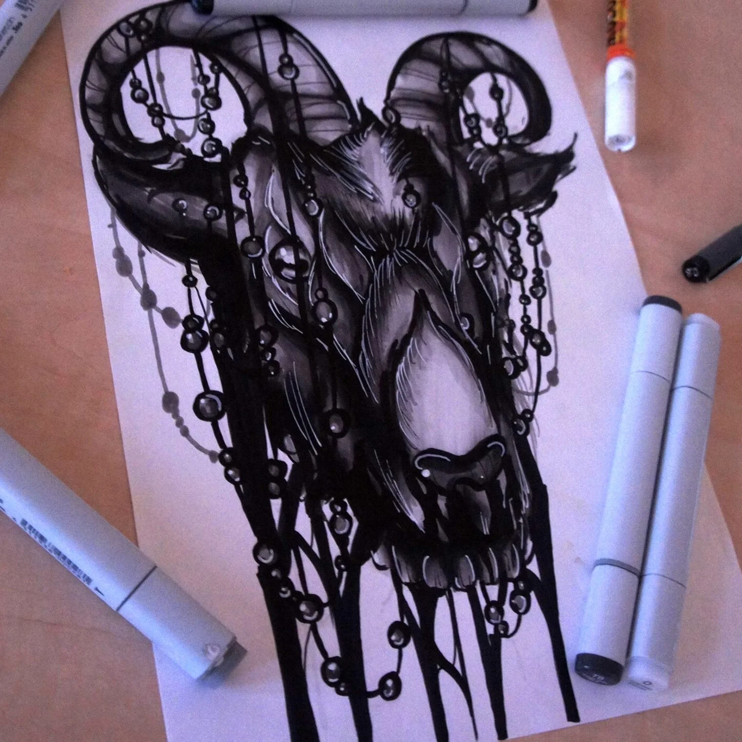 Brisbane Illustrator design work goat drawing.jpeg