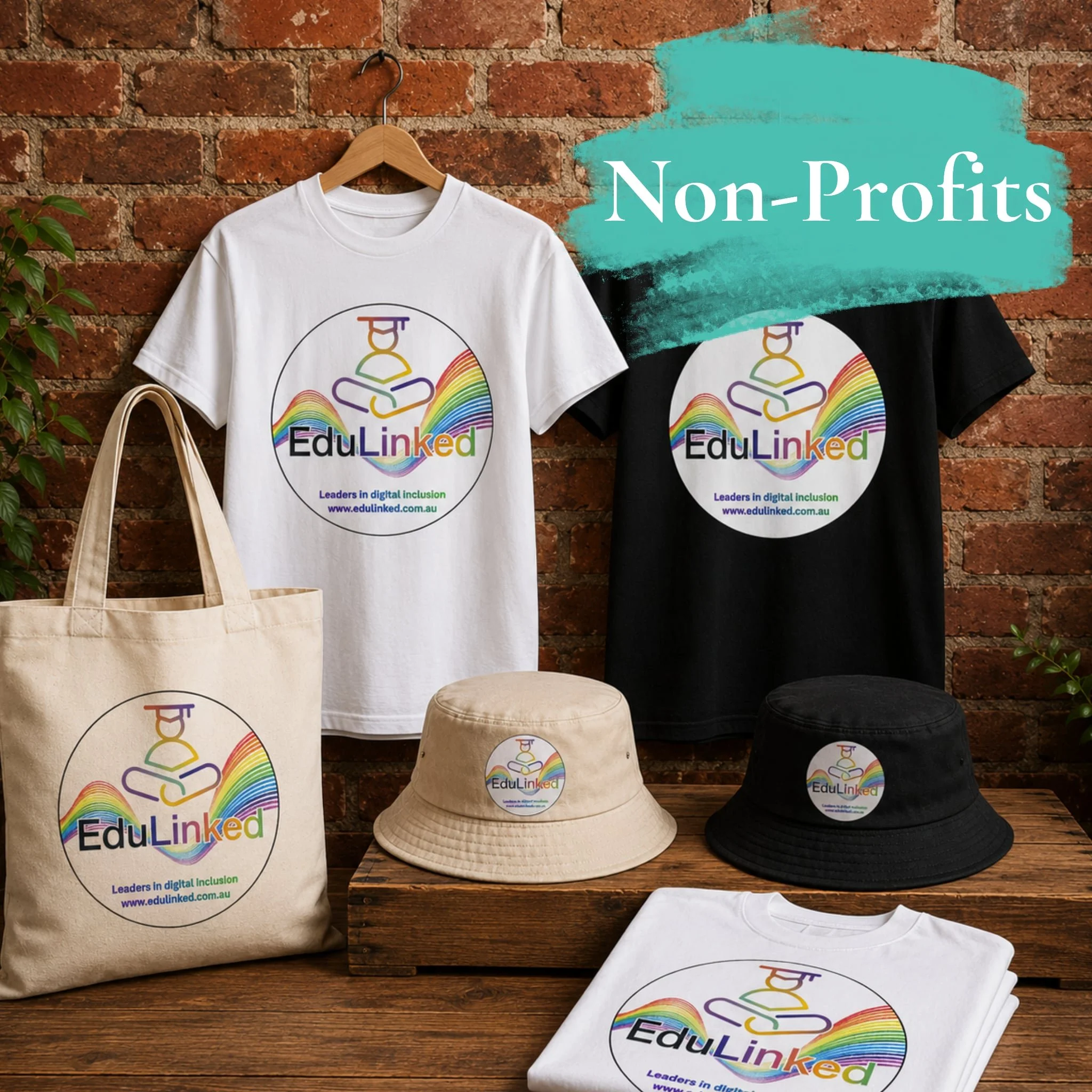 Non-profit and charity custom shirt and garment design and print in Brisbane, Queensland, Australia