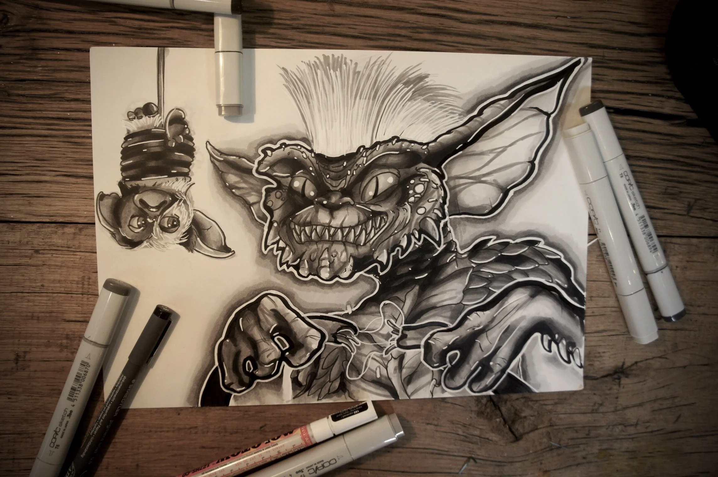 Brisbane Illustrator design work gremlins drawing.jpeg