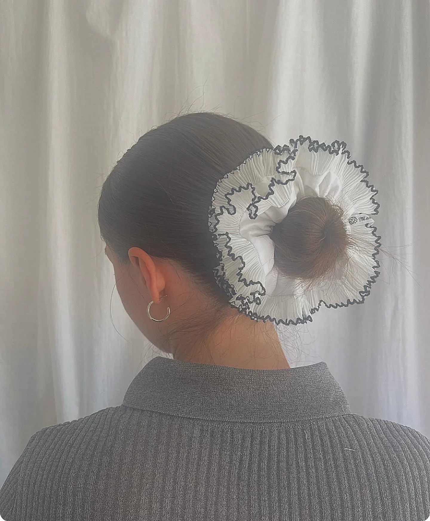 Made By Nelly - Plissé Scrunchie - Snowdrop