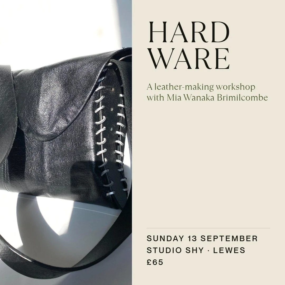 HARDWARE: Repurposed Leather Bag Workshop