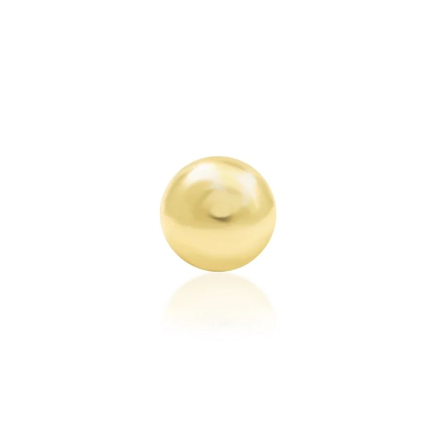 Junipurr Dome 14k Gold Threadless Flat-back Piercing Jewellery - Studio SHY Lewes