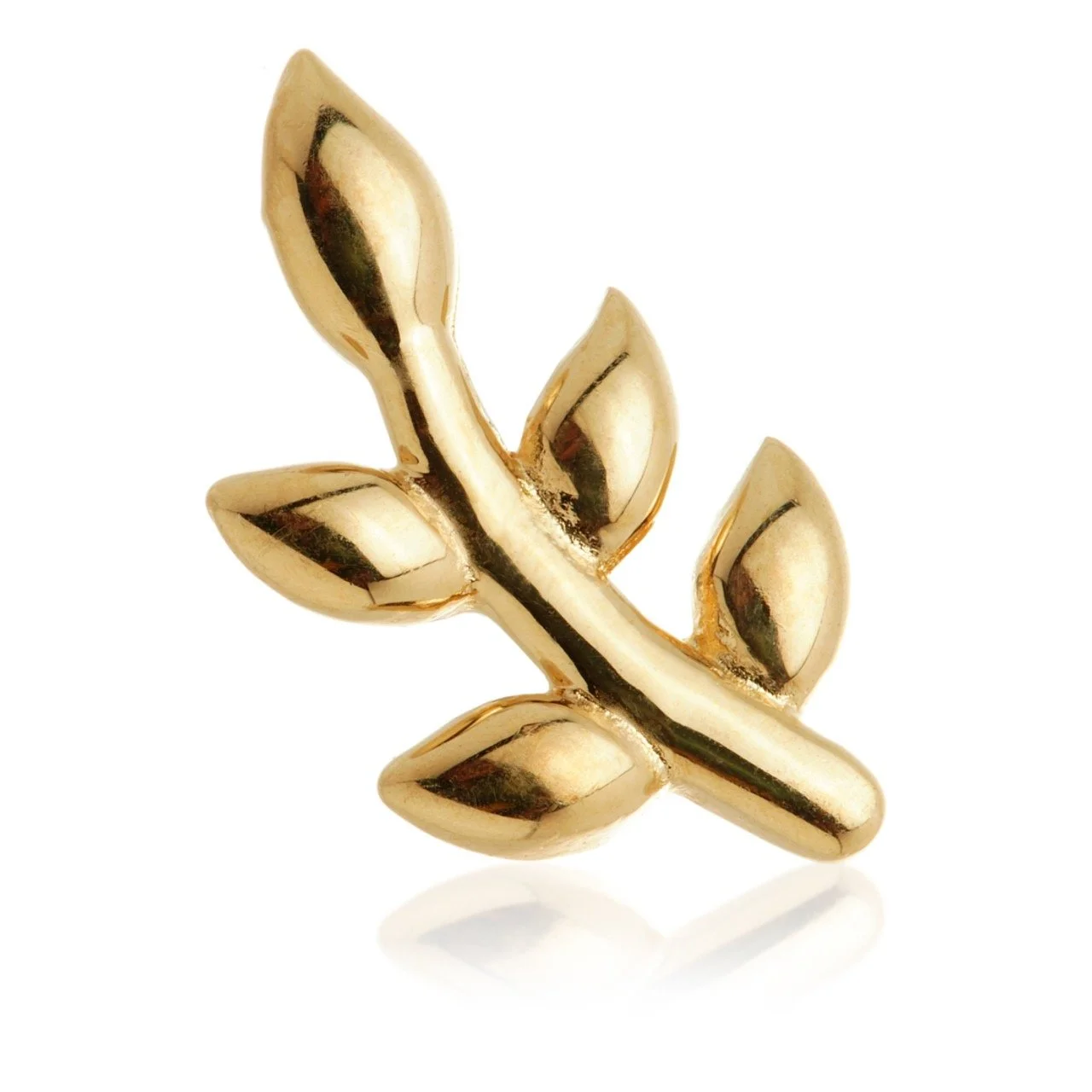 Tish Lyon - Olive Branch - 14k Gold - Yellow Gold - Internal Flat-back