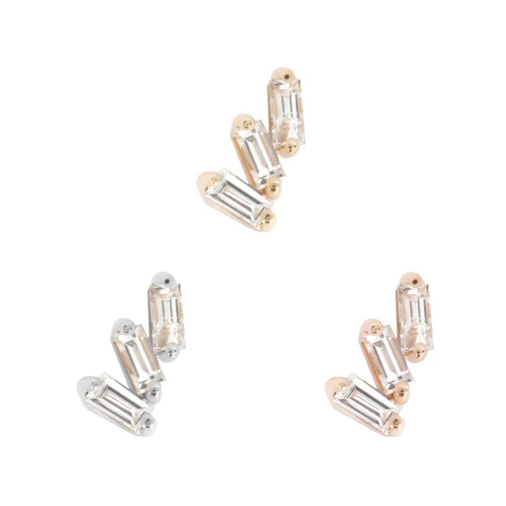 Buddha - Staxx - 14k Gold - Threadless Flat-back
