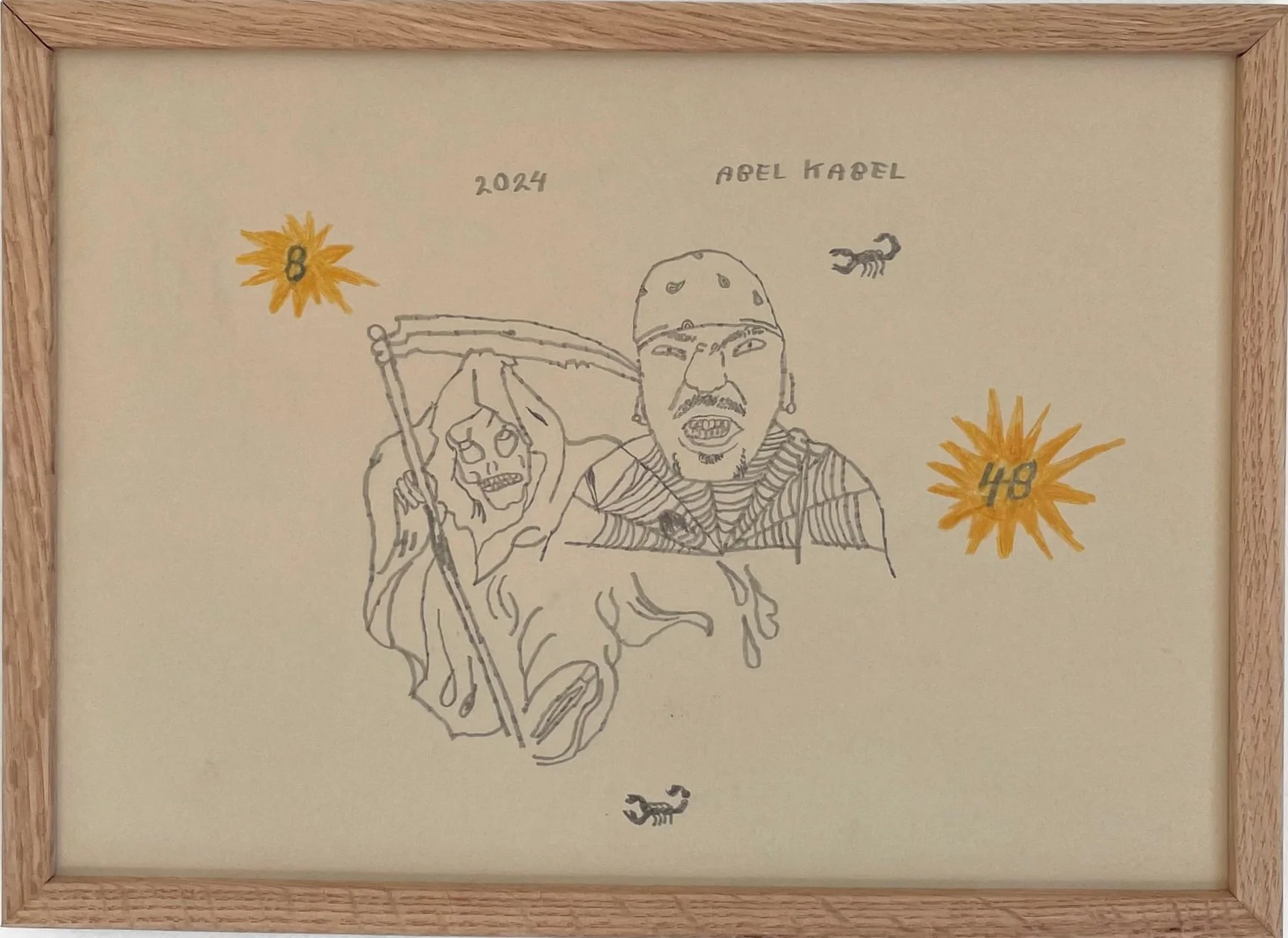 Untitled, work on paper by danish emerging artist Abel Kabel