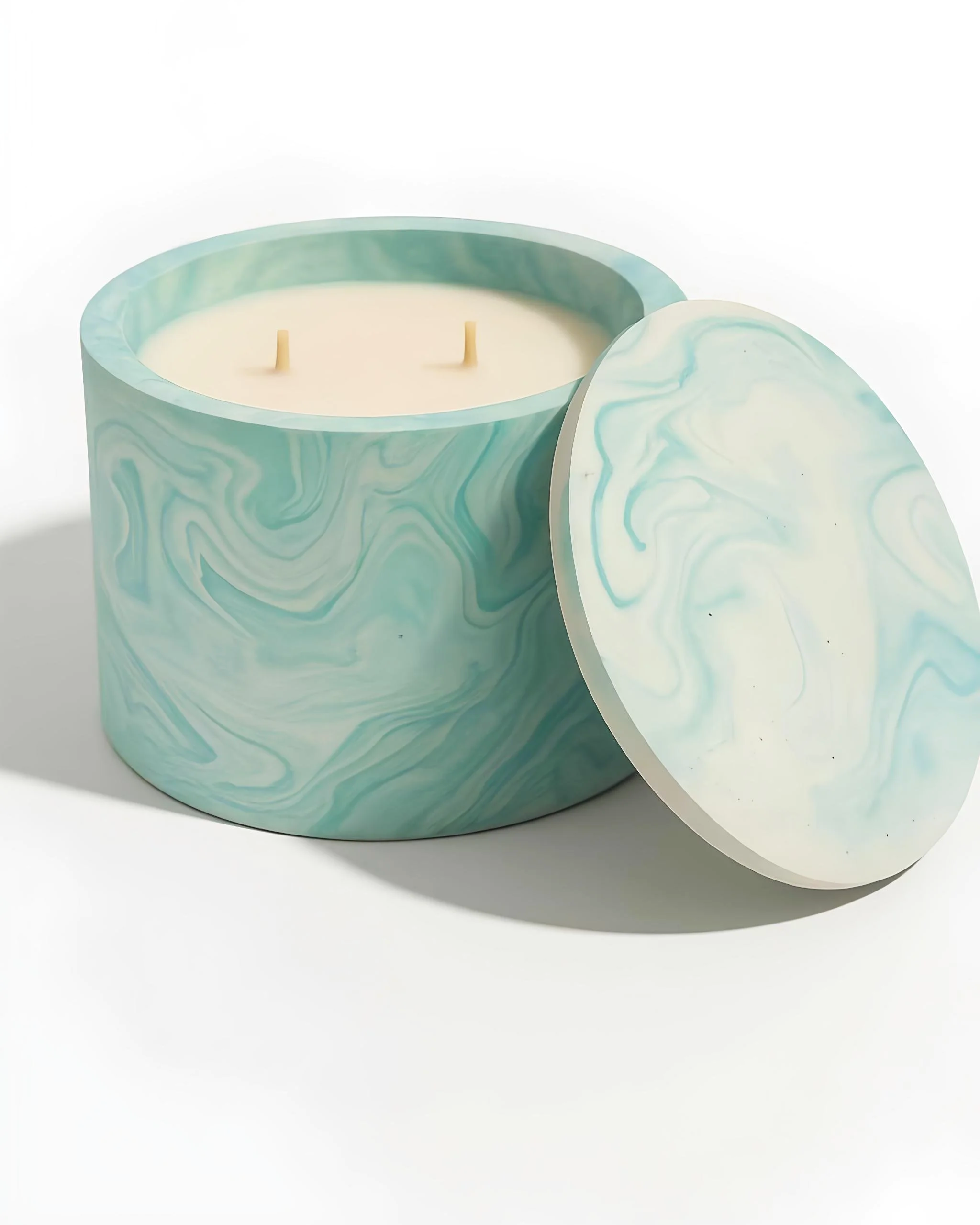 Ocean Mist Jesmonite Jar