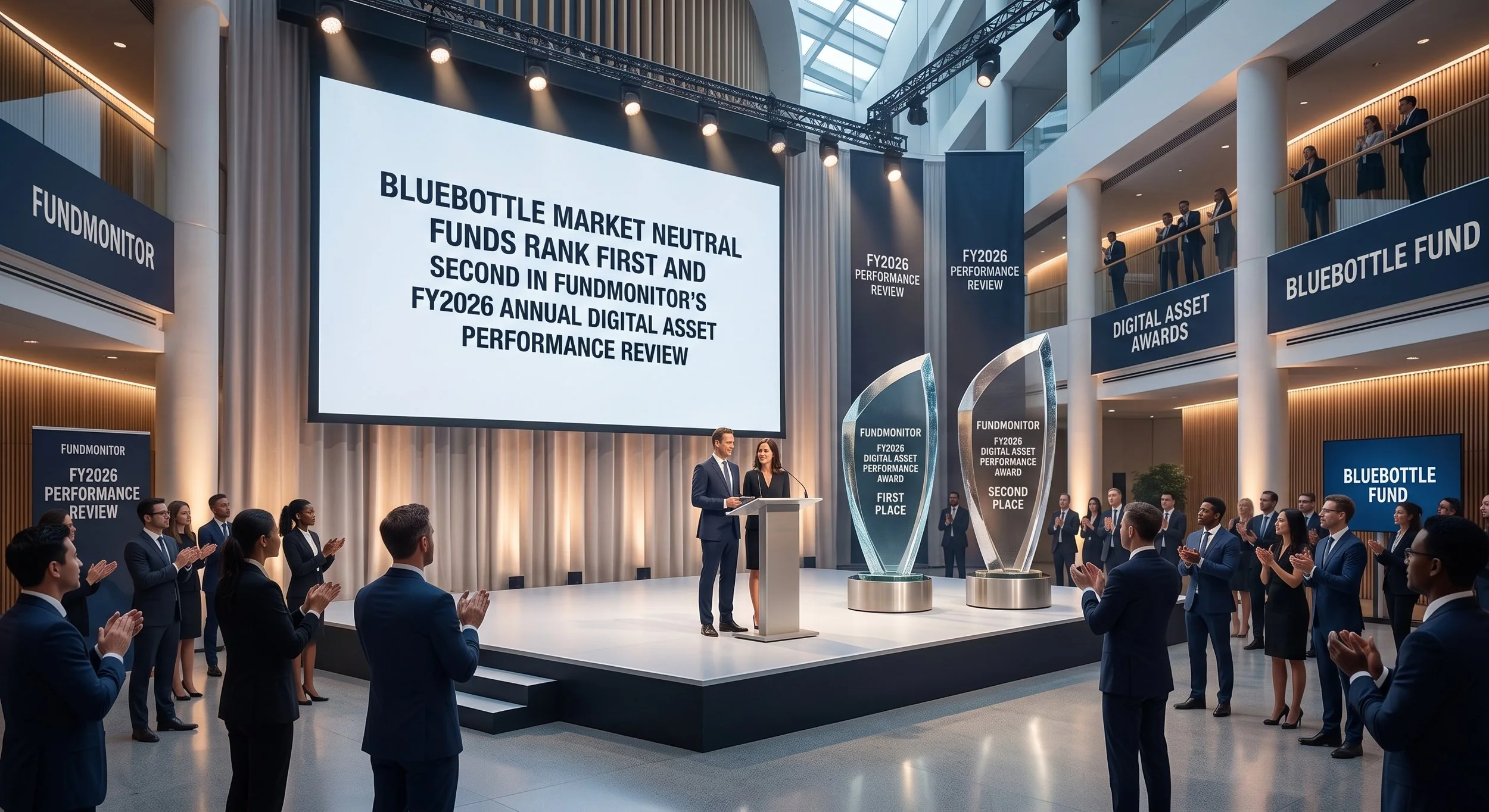 Bluebottle Market Neutral Funds rank first and second in FundMonitor’s FY2026 annual digital asset performance review