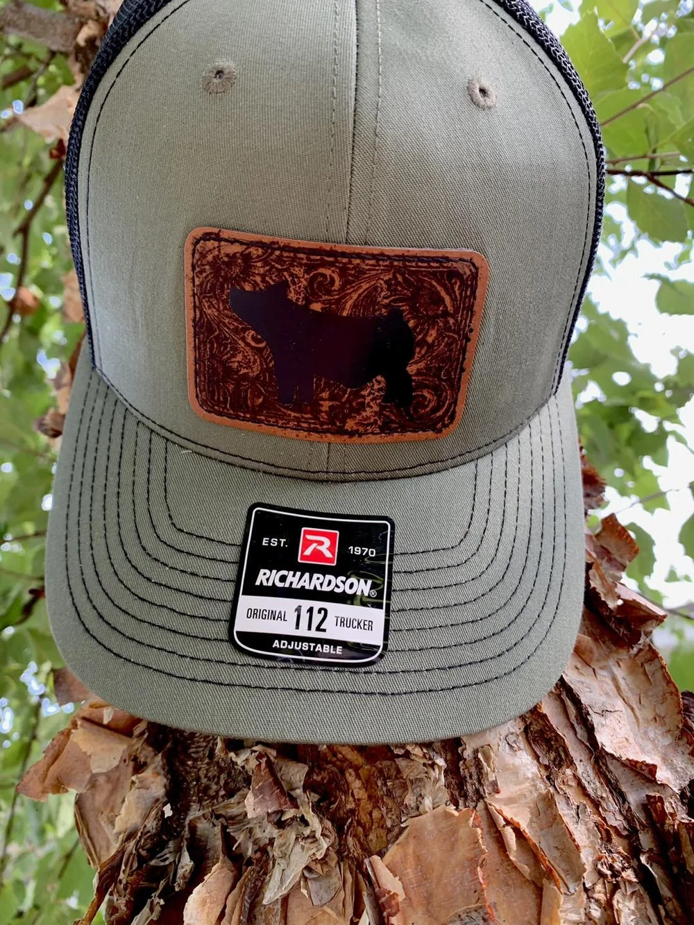 Leather Tooled hat — The Purple Pig display picture 1
