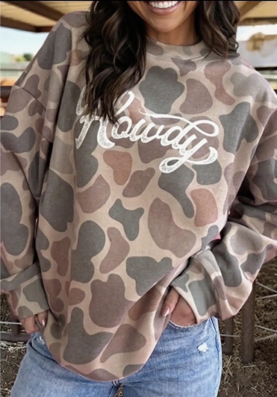 Camo Howdy Sweatshirt