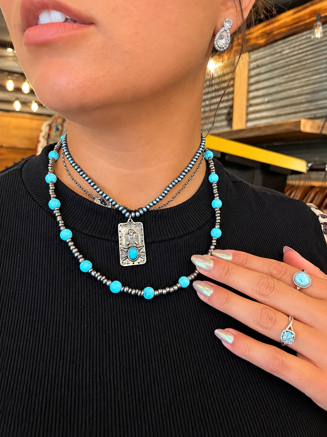 Thunderbird Pendant Necklace
