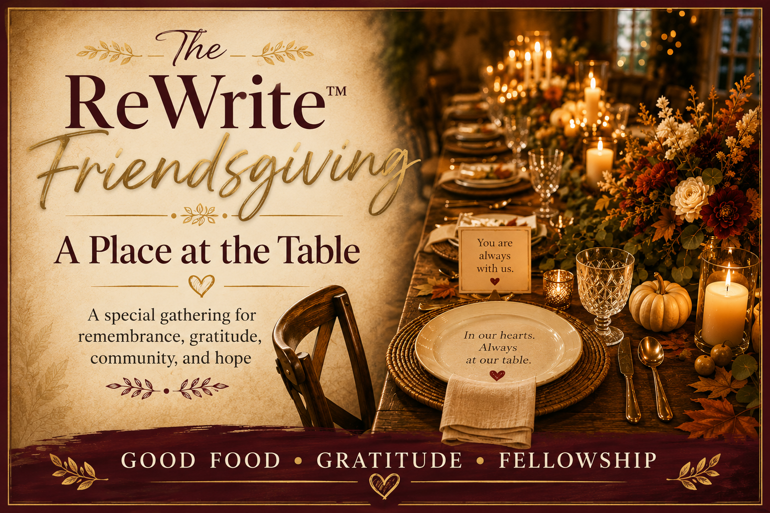 The ReWrite™ Friendsgiving: A Place at the Table