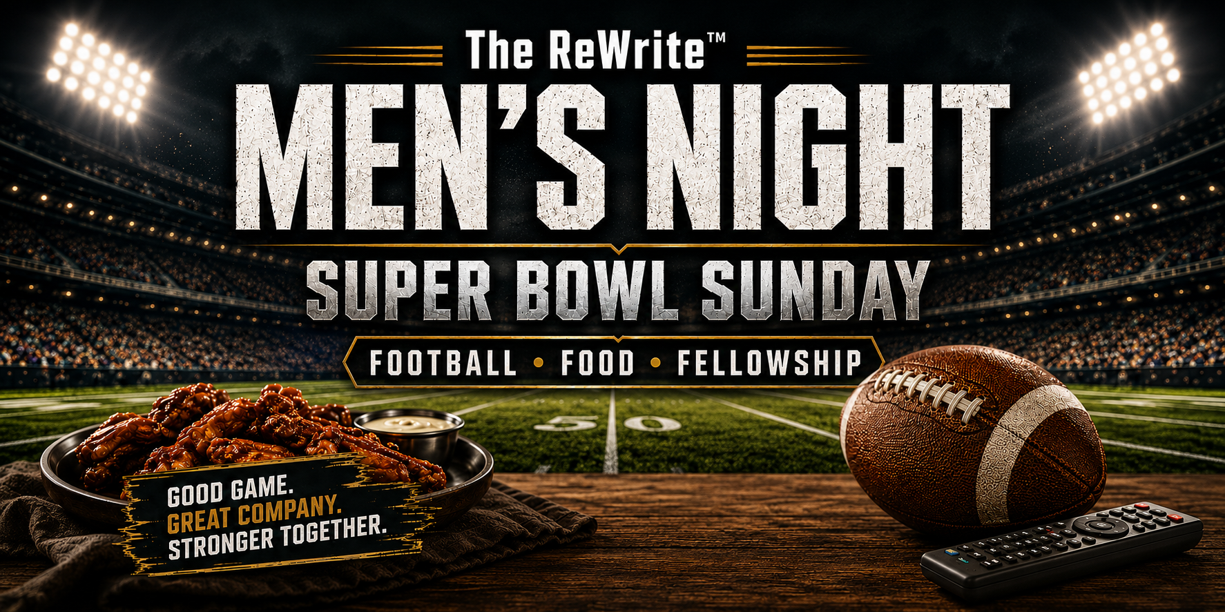 The ReWrite™ Men’s Night: Super Bowl Sunday