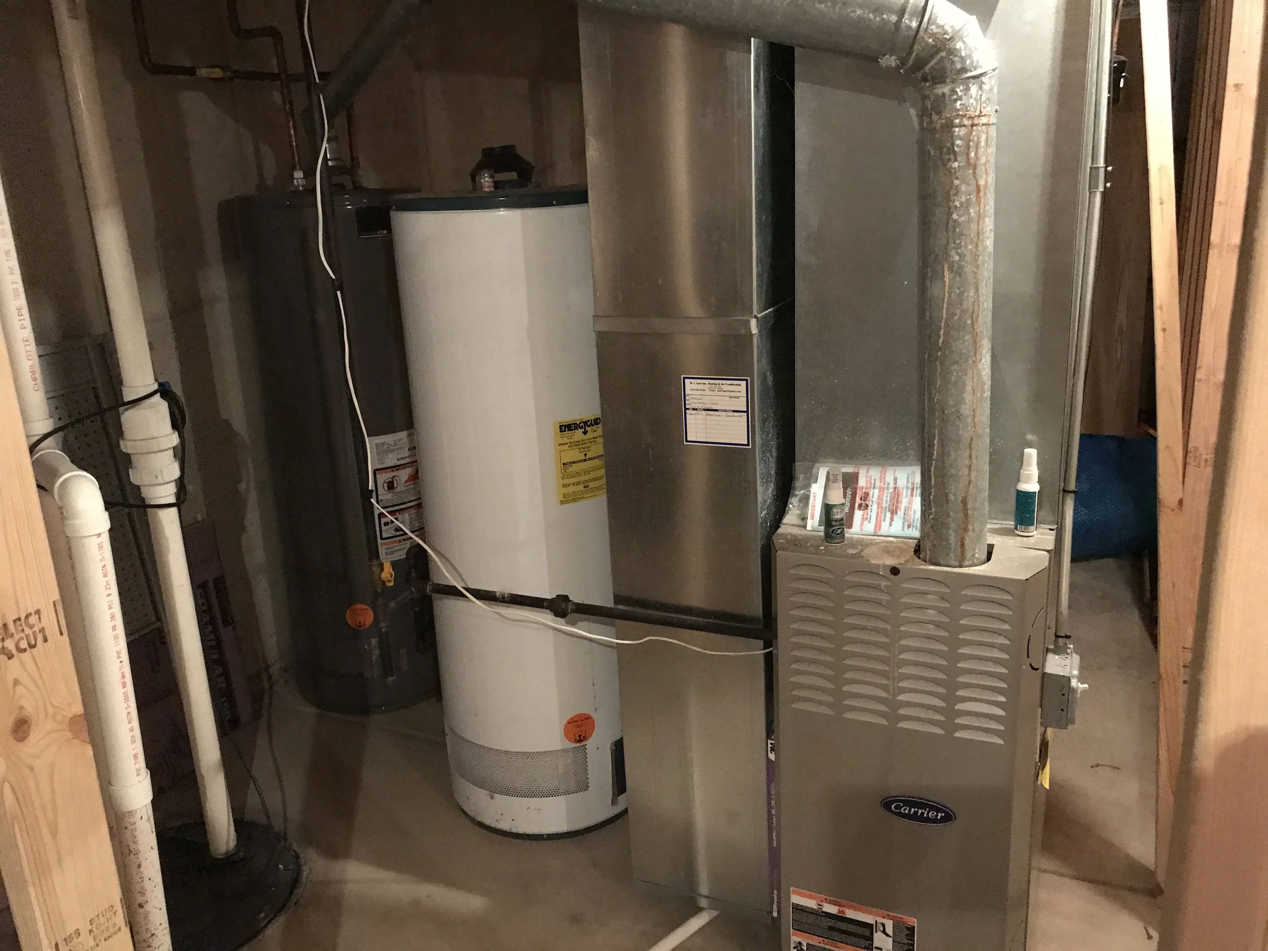 HVAC system that circulates air throughout a home