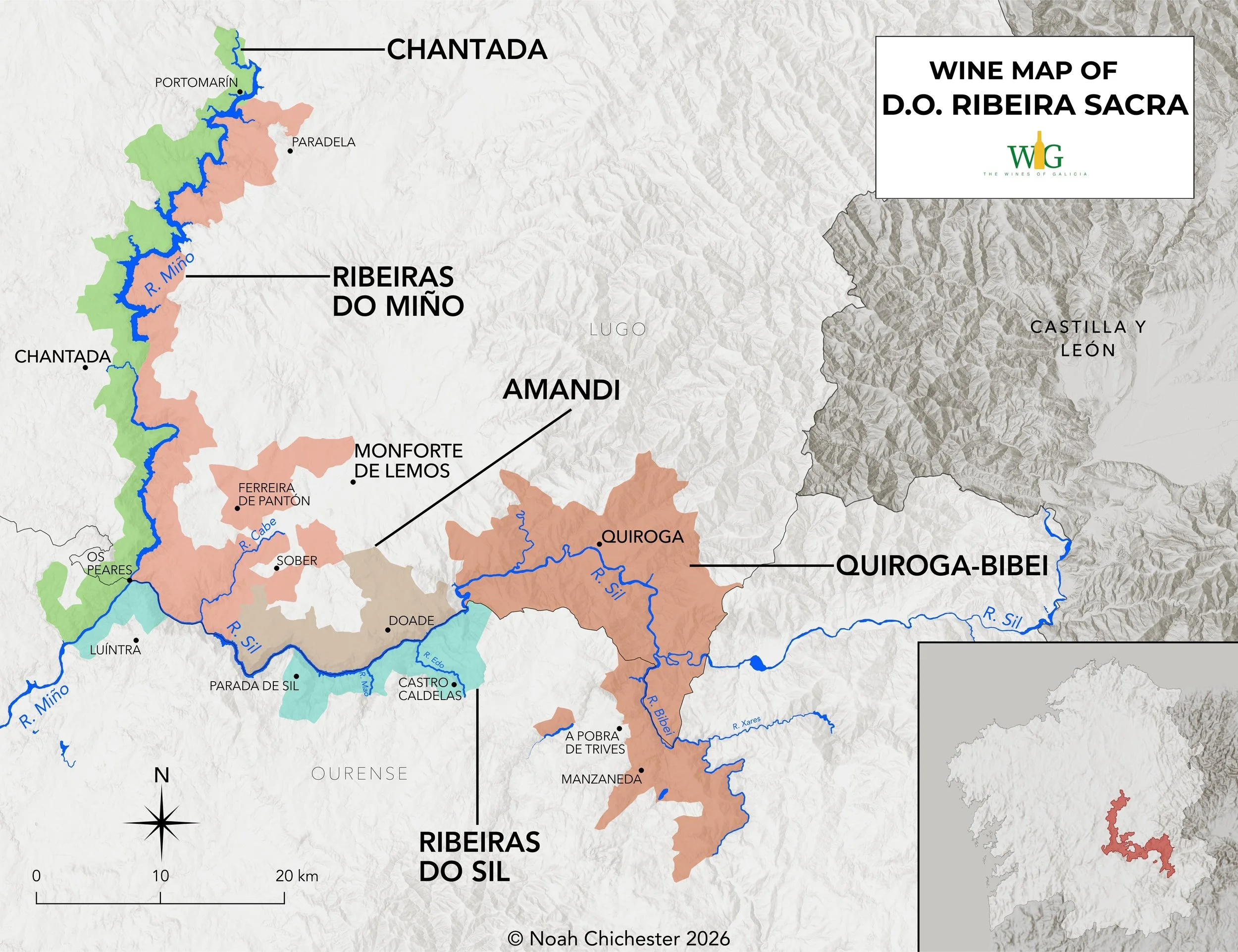 wine map of do ribeira sacra