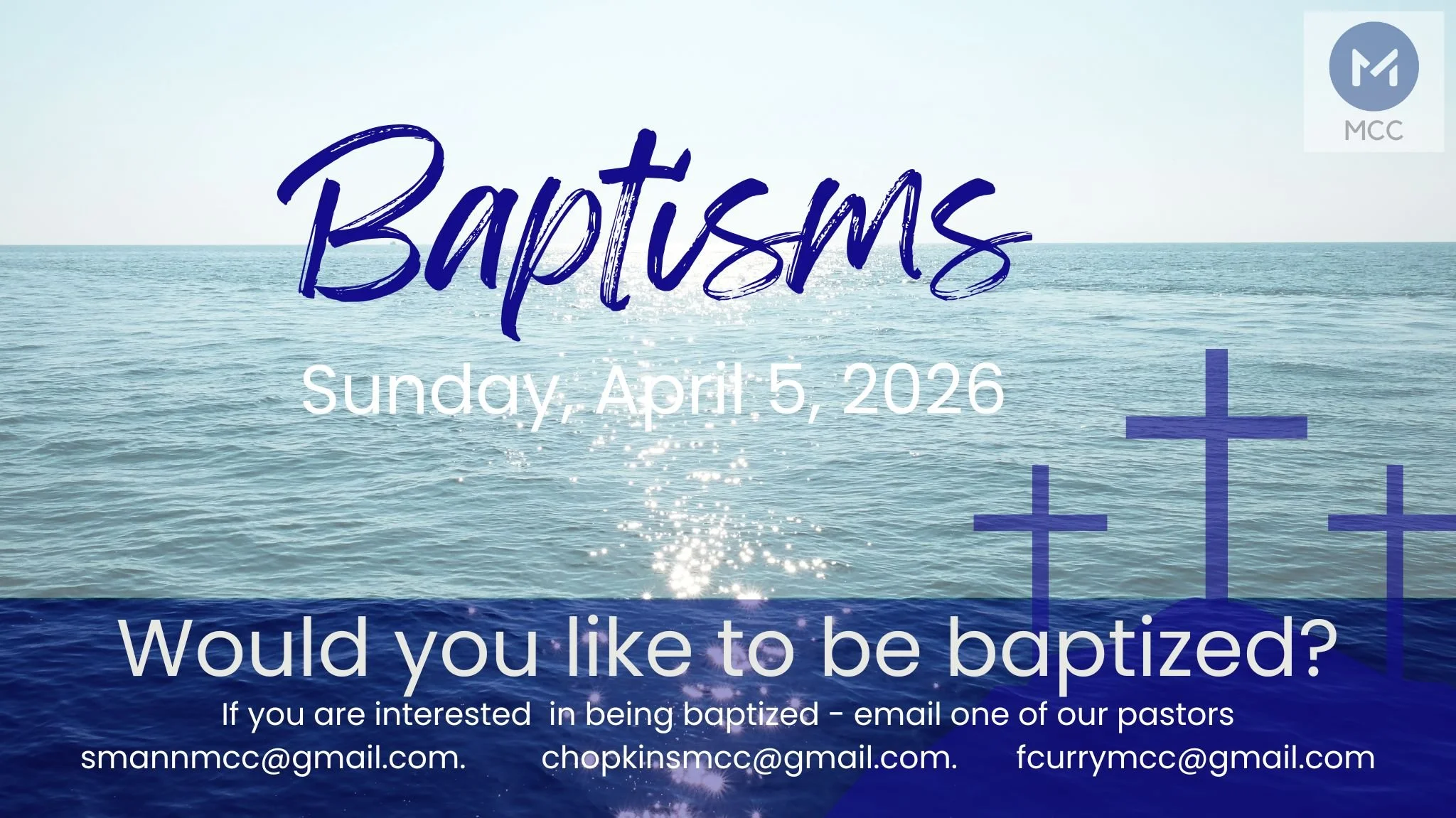 Baptism - Easter 2026