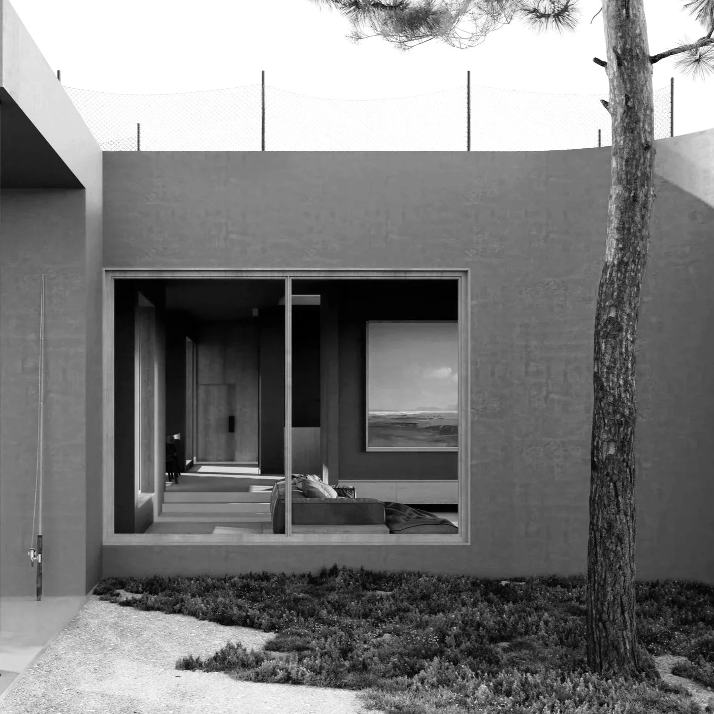 Béton non brut: Fisherman's house